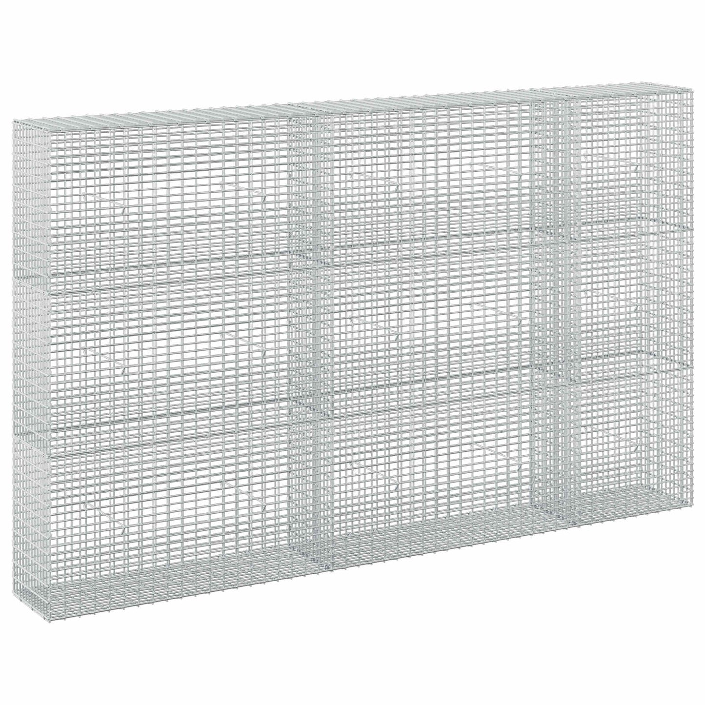 vidaXL Γκαμπιόν με σύρμα 3,5 mm και πλέγμα 5x2,5 cm 250x30x150 εκ
