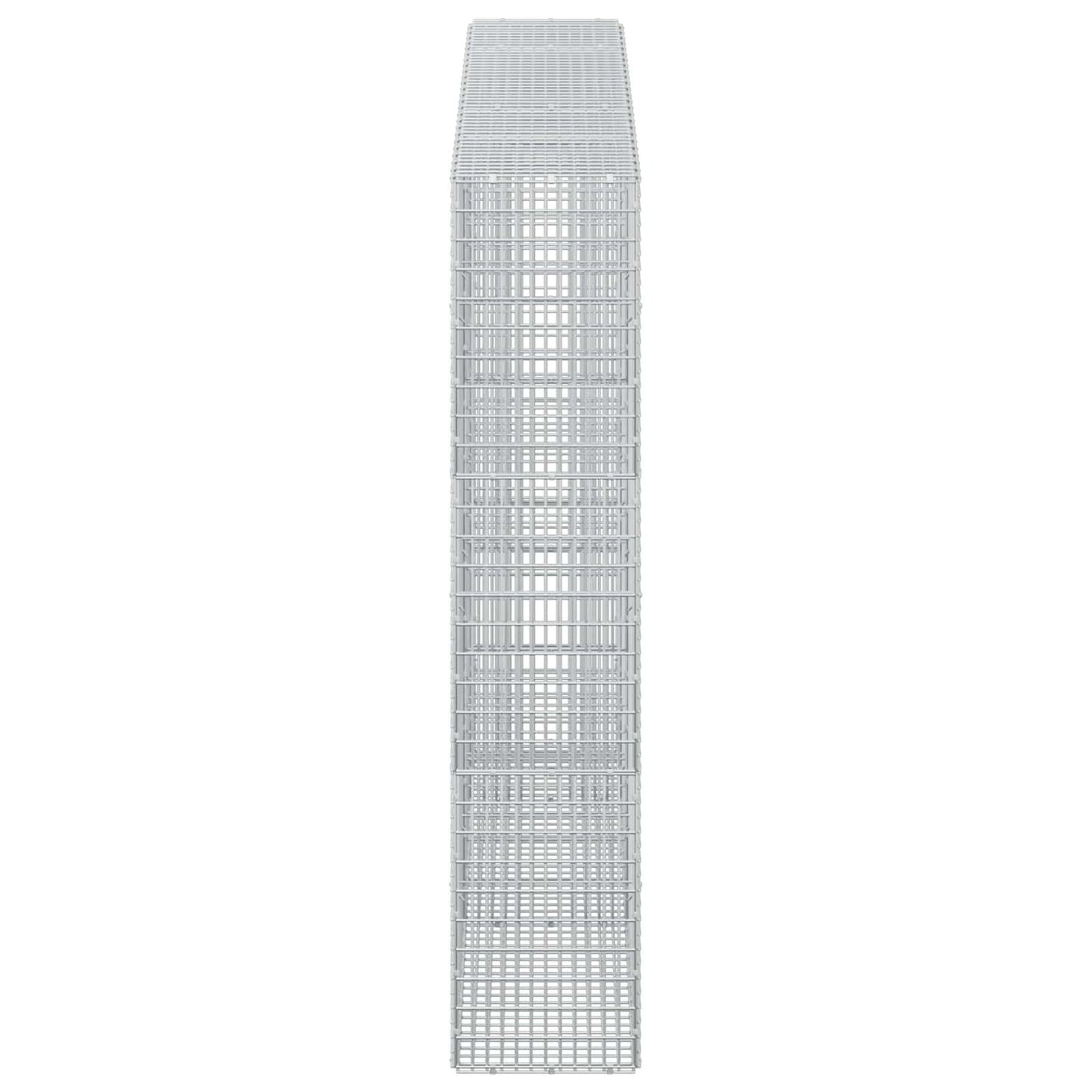vidaXL Γκαμπιόν με σύρμα 3,5 mm και πλέγμα 5x2,5 cm 250x30x150 εκ