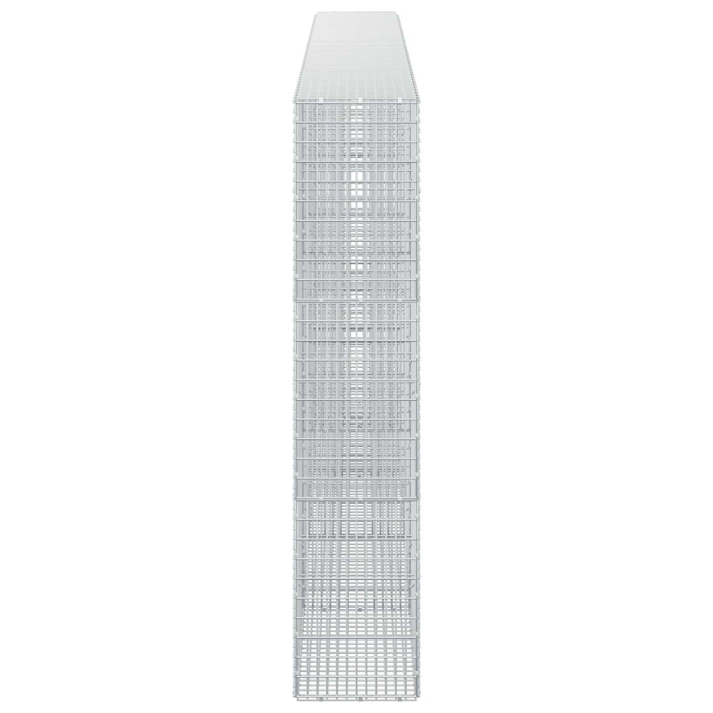 vidaXL Γκαμπιόν με σύρμα 3,5 mm και πλέγμα 5x2,5 cm 450x30x150 εκ