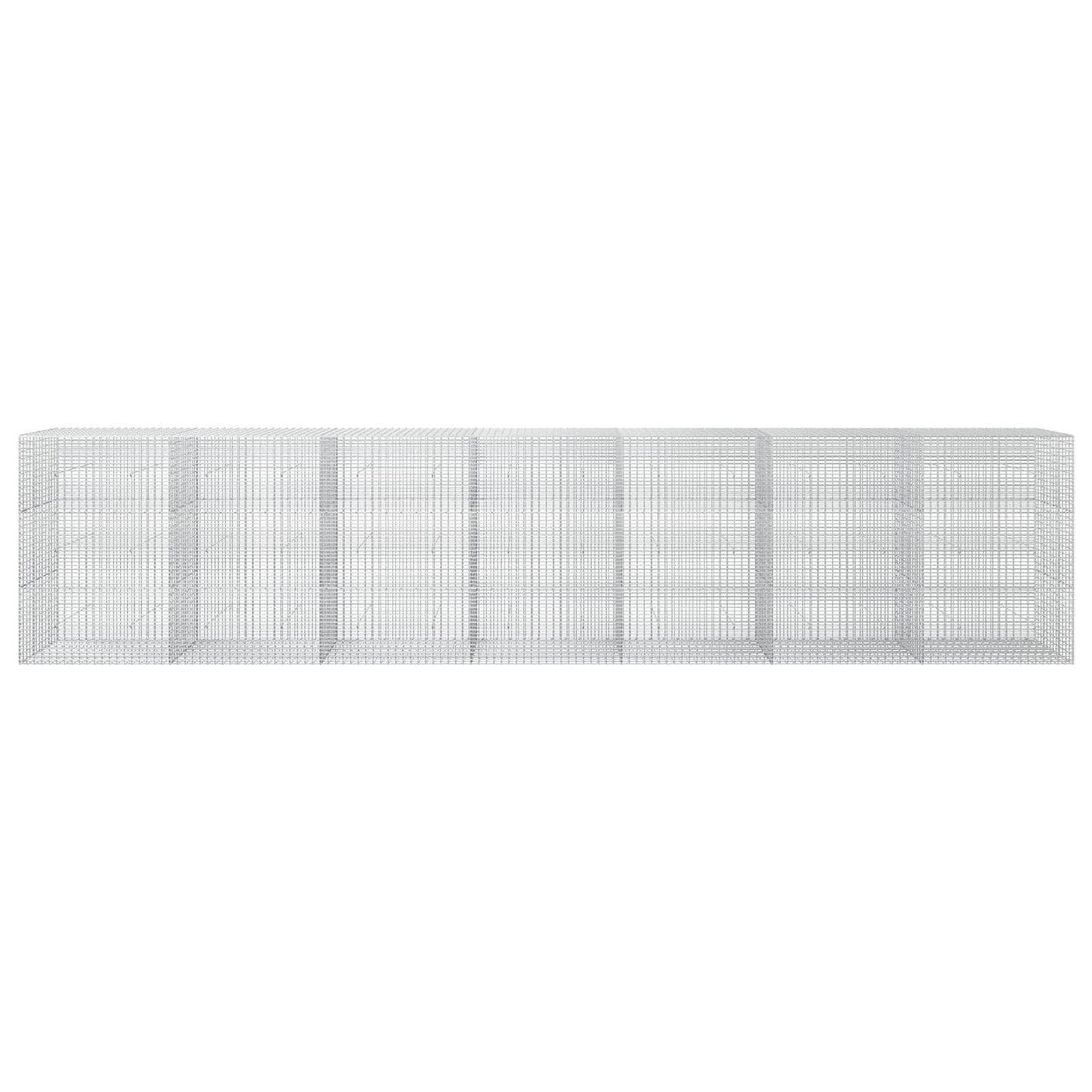 vidaXL Γκαμπιόν με σύρμα 3,5 mm και πλέγμα 5x2,5 cm 700x30x150 εκ