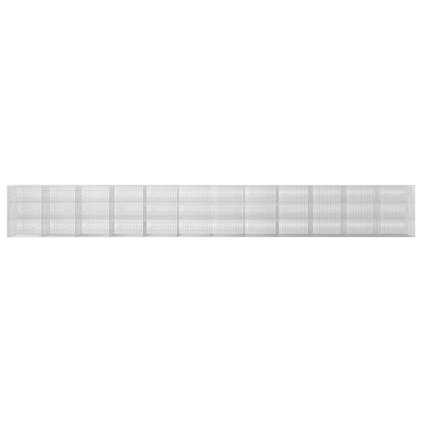 vidaXL Γκαμπιόν με σύρμα 3,5 mm και πλέγμα 5x2,5 cm 1200x30x150 εκ