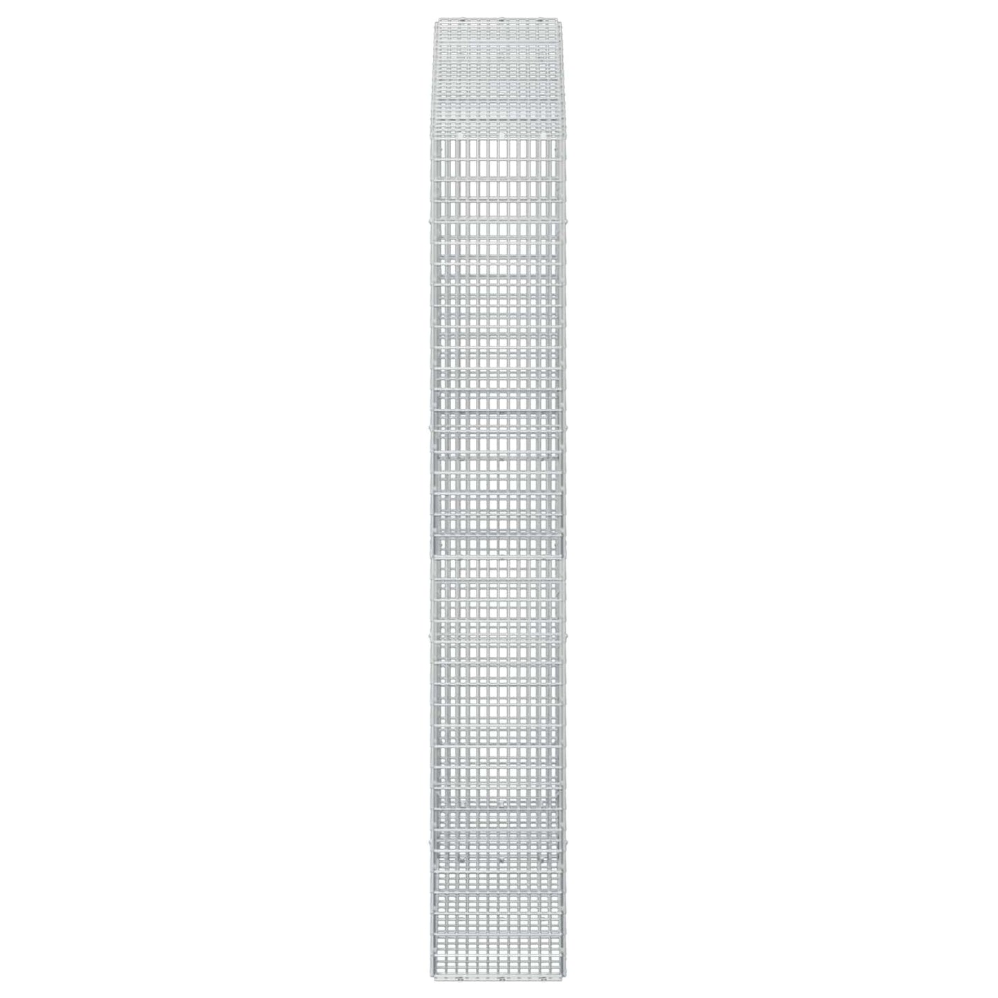 vidaXL Γκαμπιόν με σύρμα 3,5 mm και πλέγμα 5x2,5 cm 150x30x200 εκ