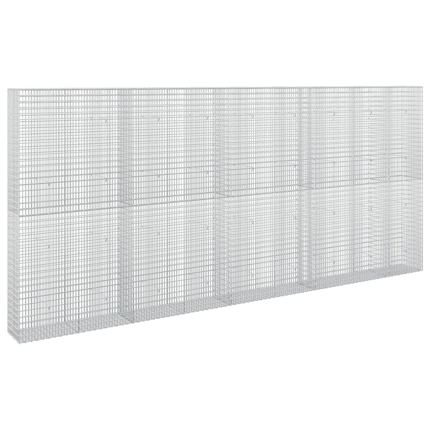 vidaXL Γκαμπιόν με σύρμα 3,5 mm και πλέγμα 5x2,5 cm 450x30x200 εκ