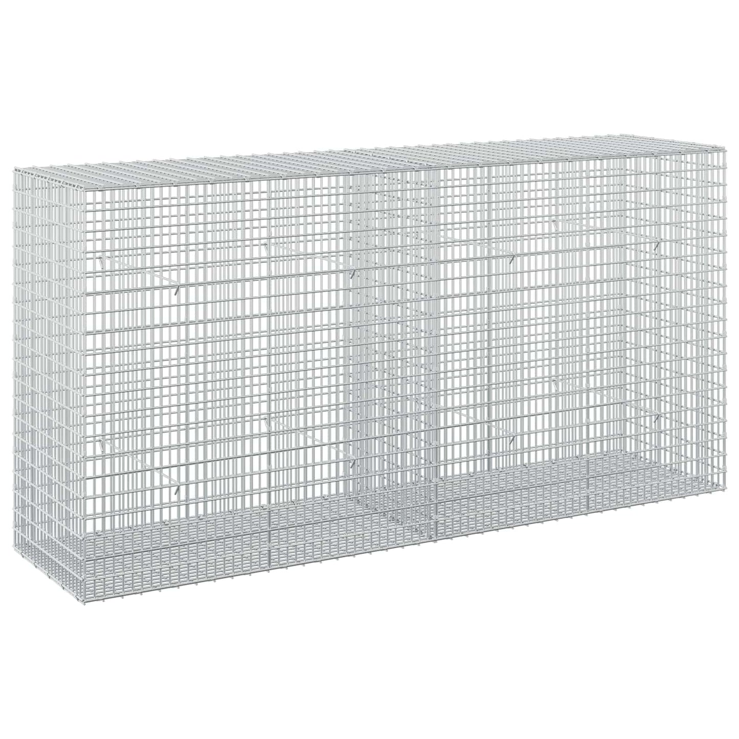 vidaXL Γκαμπιόν με σύρμα 3,5 mm και πλέγμα 5x2,5 cm 200x50x100 εκ