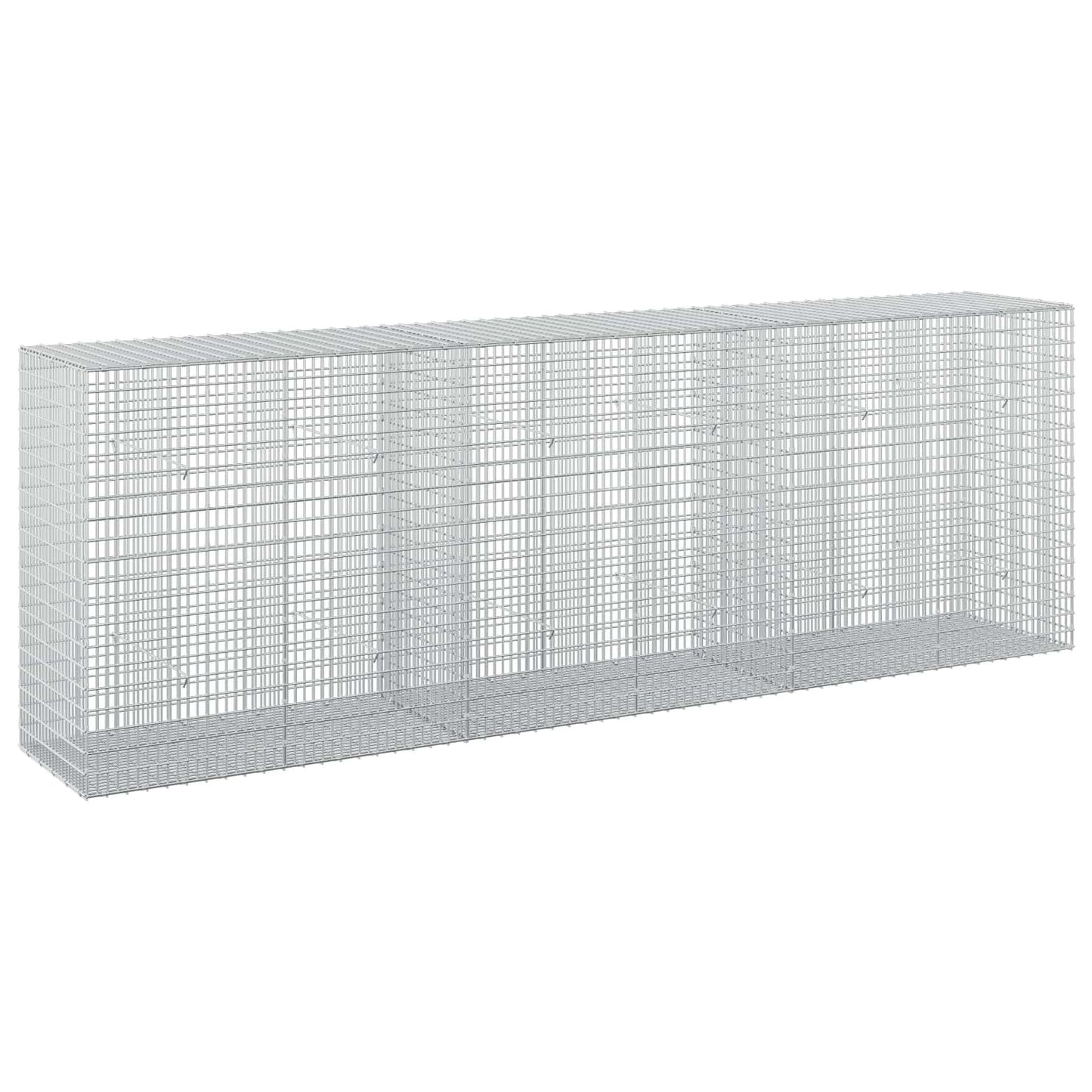 vidaXL Γκαμπιόν με σύρμα 3,5 mm και πλέγμα 5x2,5 cm 300x50x100 εκ