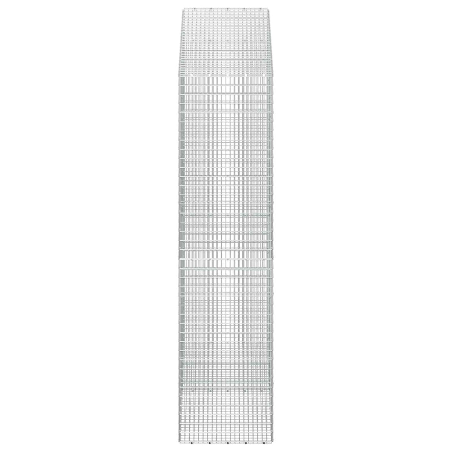vidaXL Γκαμπιόν με σύρμα 3,5 mm και πλέγμα 5x2,5 cm 200x50x200 εκ