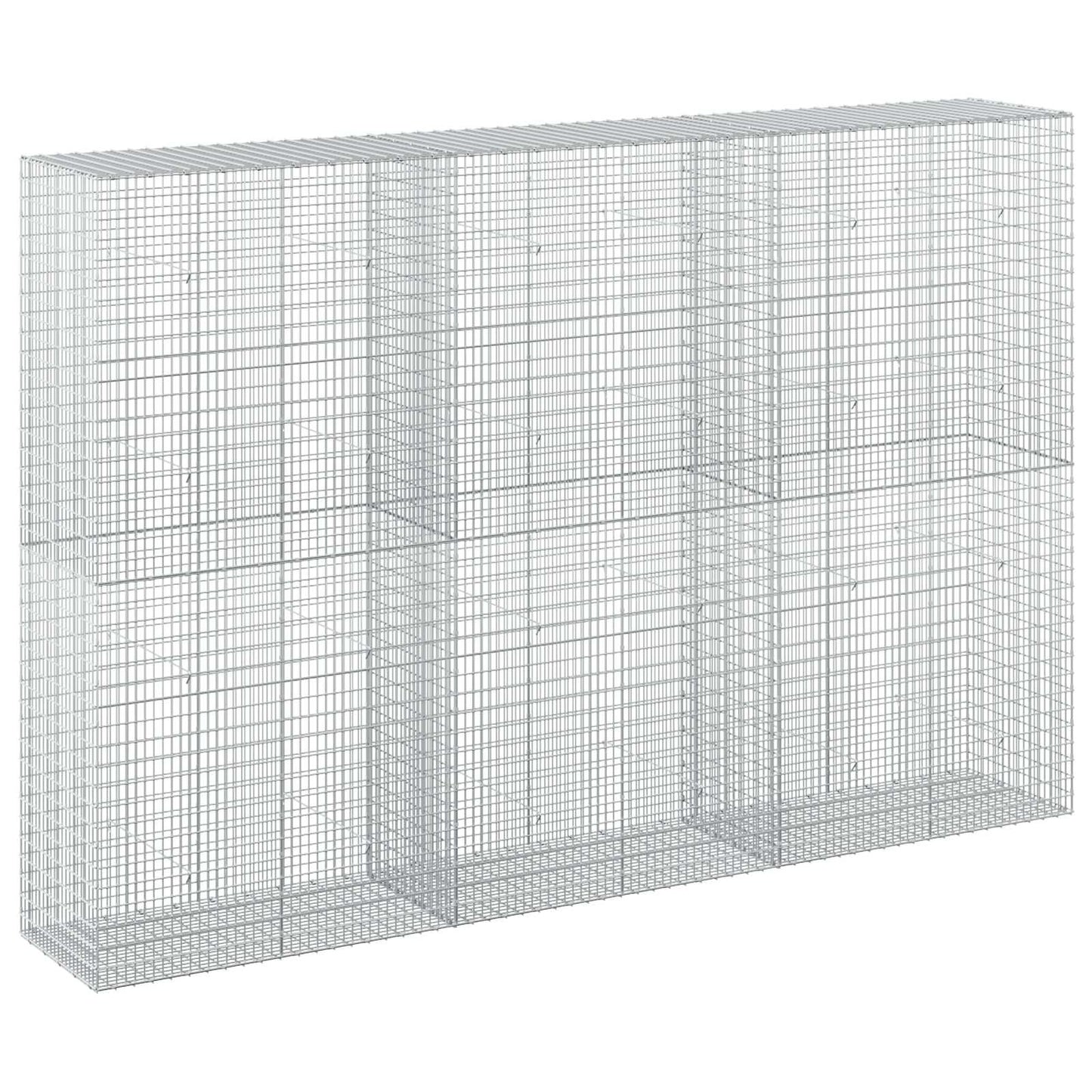 vidaXL Γκαμπιόν με σύρμα 3,5 mm και πλέγμα 5x2,5 cm 300x50x200 εκ