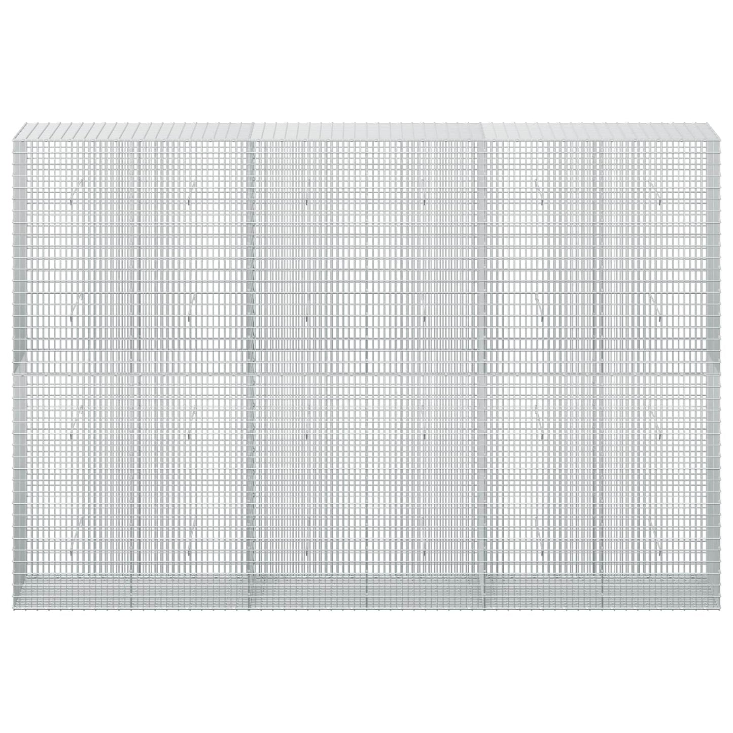 vidaXL Γκαμπιόν με σύρμα 3,5 mm και πλέγμα 5x2,5 cm 300x50x200 εκ