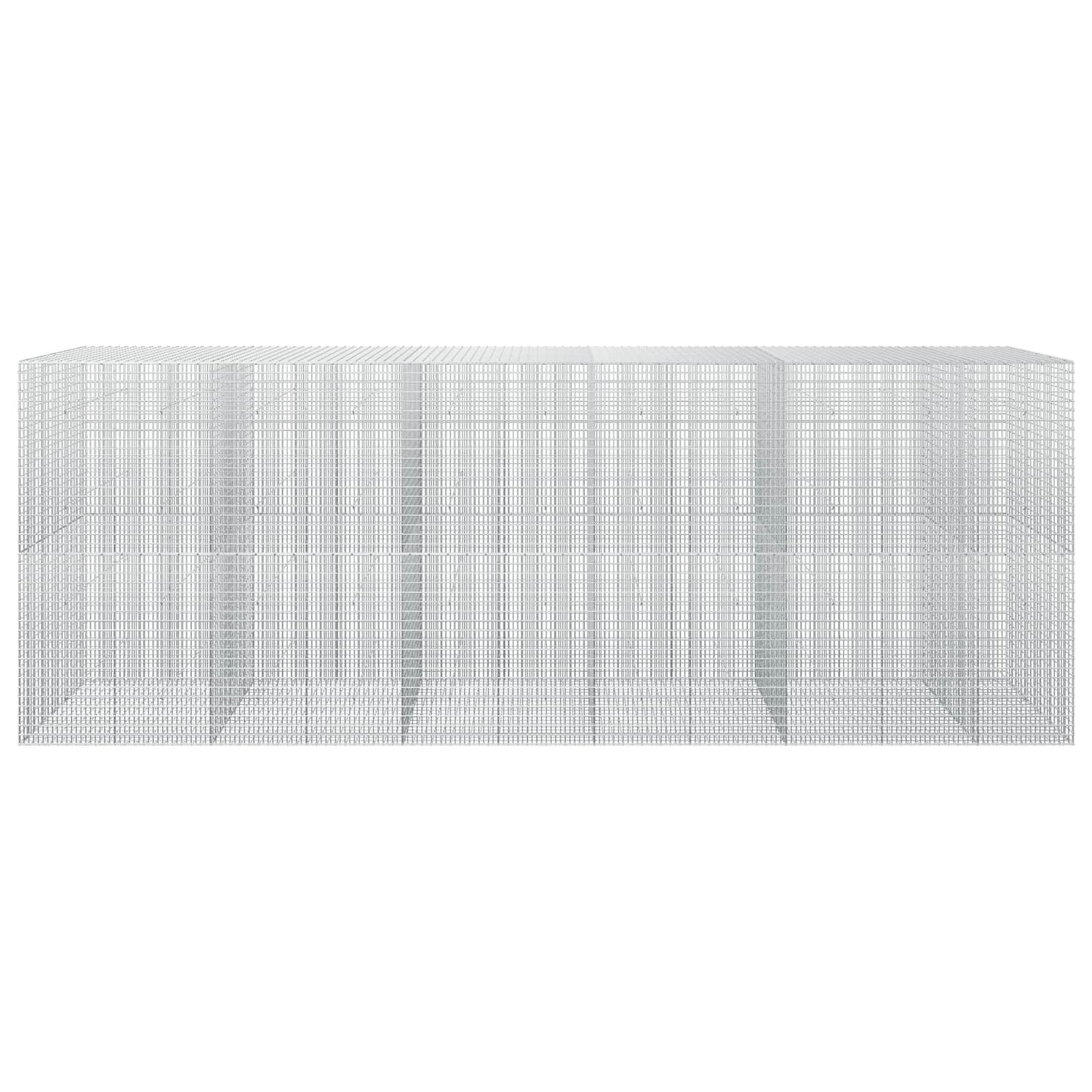 vidaXL Γκαμπιόν με σύρμα 3,5 mm και πλέγμα 5x2,5 cm 550x50x200 εκ.