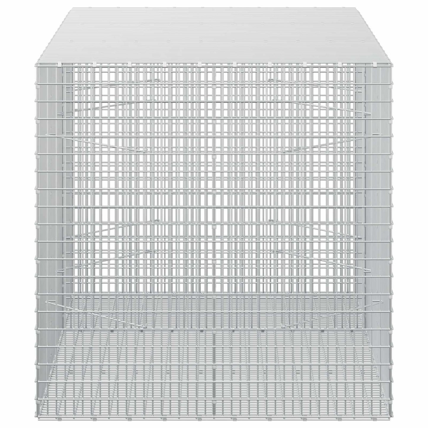 vidaXL Γκαμπιόν με σύρμα 3,5 χλστ και πλέγμα 5x2,5 εκ 150x100x100 εκ.