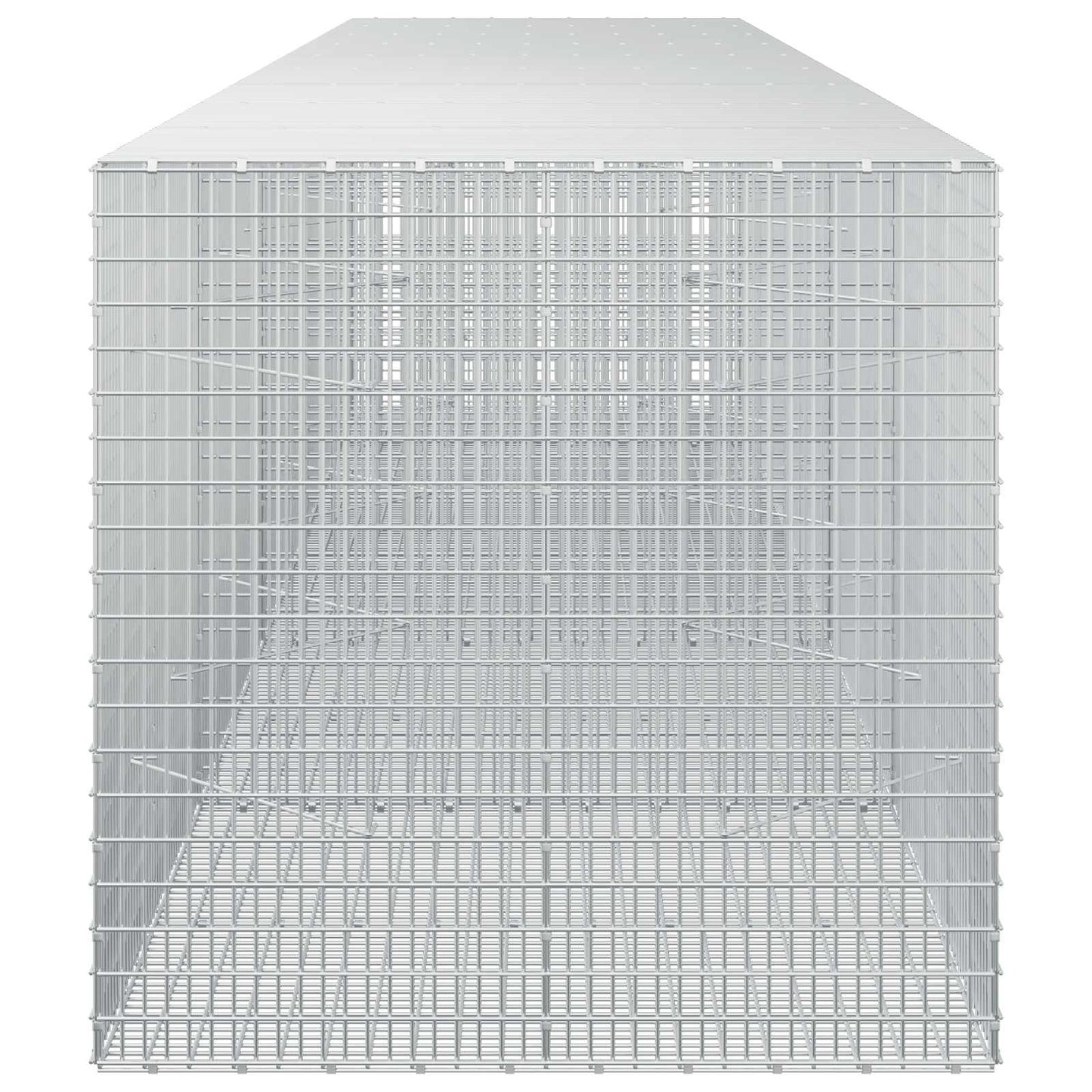 vidaXL Γκαμπιόν με σύρμα 3,5 mm και πλέγμα 5x2,5 cm 450x100x100 εκ