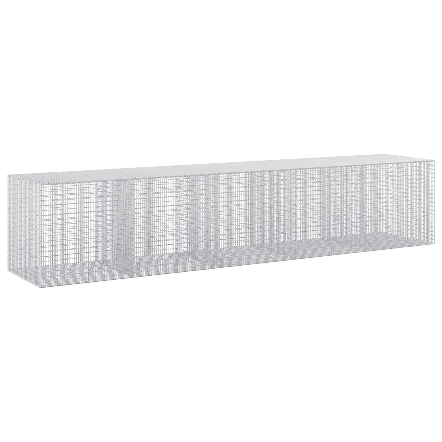 vidaXL Γκαμπιόν με σύρμα 3,5 mm και πλέγμα 5x2,5 cm 500x100x100 εκ