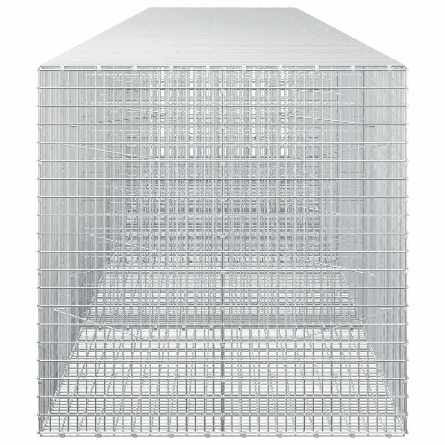 vidaXL Γκαμπιόν με σύρμα 3,5 mm και πλέγμα 5x2,5 cm 500x100x100 εκ