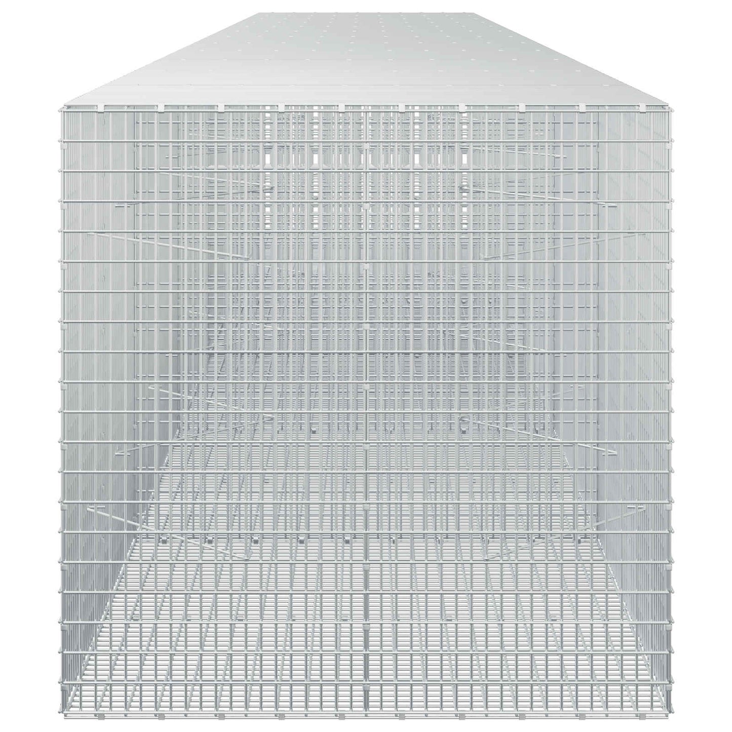 vidaXL Γκαμπιόν με σύρμα 3,5 mm και πλέγμα 5x2,5 cm 600x100x100 εκ.