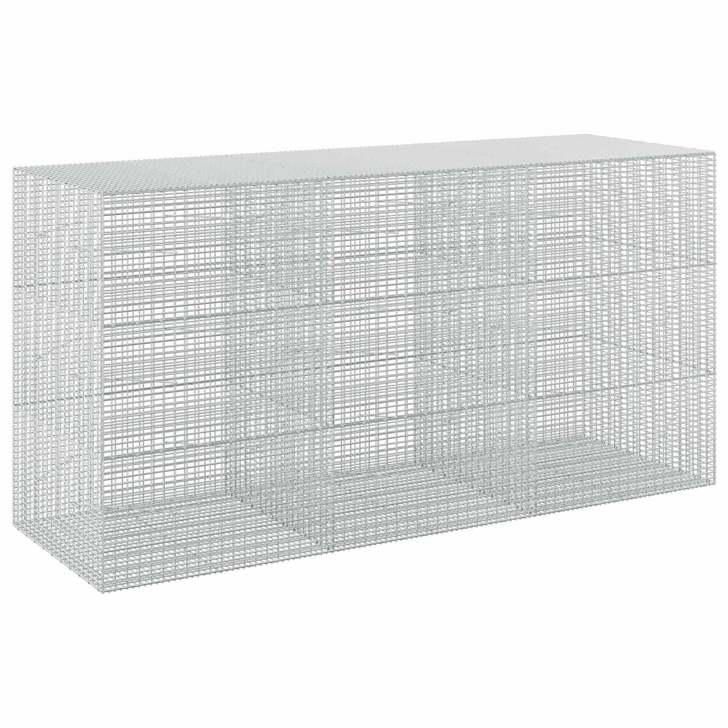 vidaXL Γκαμπιόν με σύρμα 3,5 mm και πλέγμα 5x2,5 cm 300x100x150 εκ