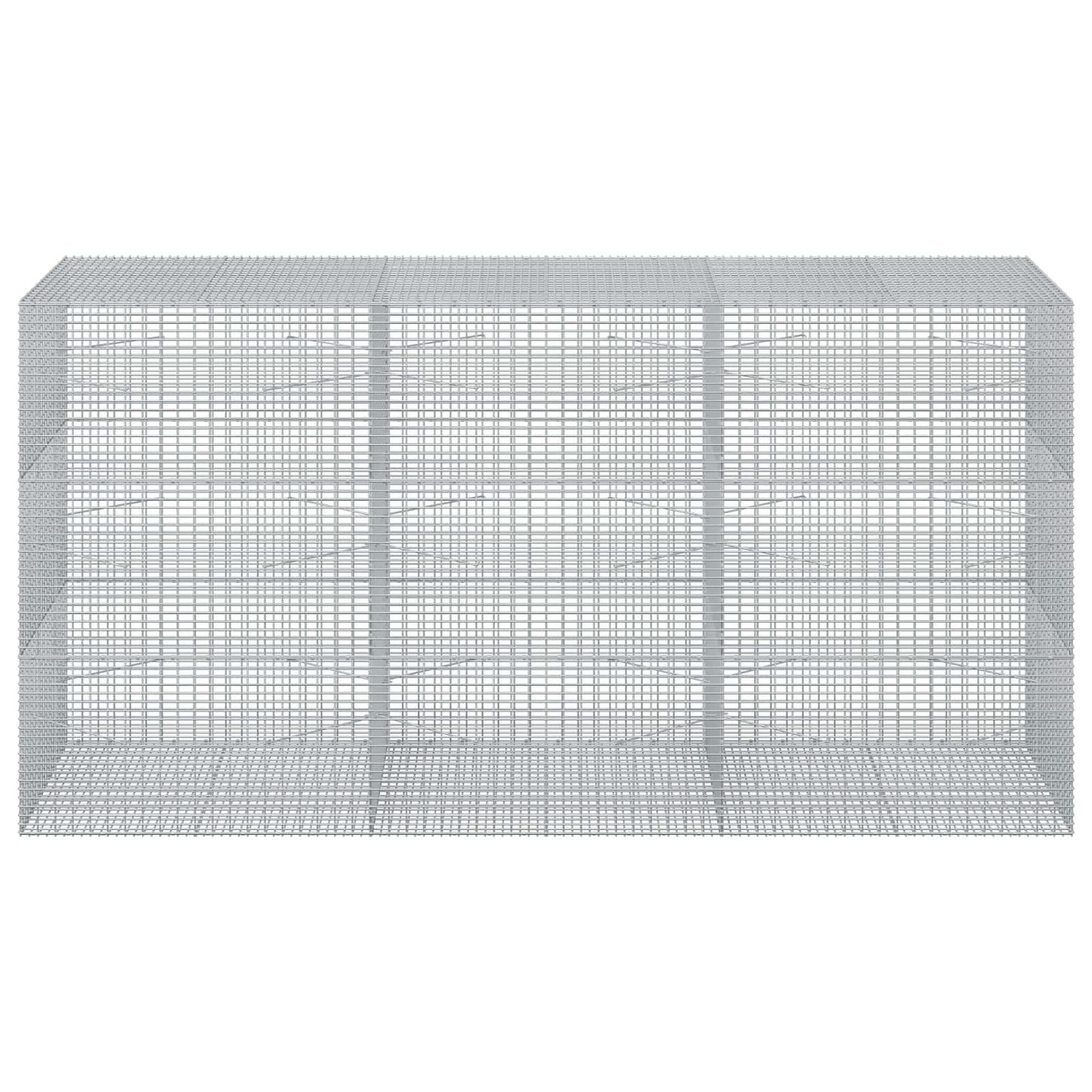 vidaXL Γκαμπιόν με σύρμα 3,5 mm και πλέγμα 5x2,5 cm 300x100x150 εκ