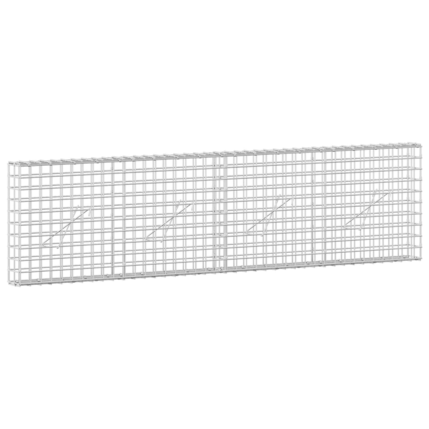 vidaXL Γκαμπιόν με Σύρμα 3,5 mm και Πλέγμα 5x5 cm 200x10x50 εκ