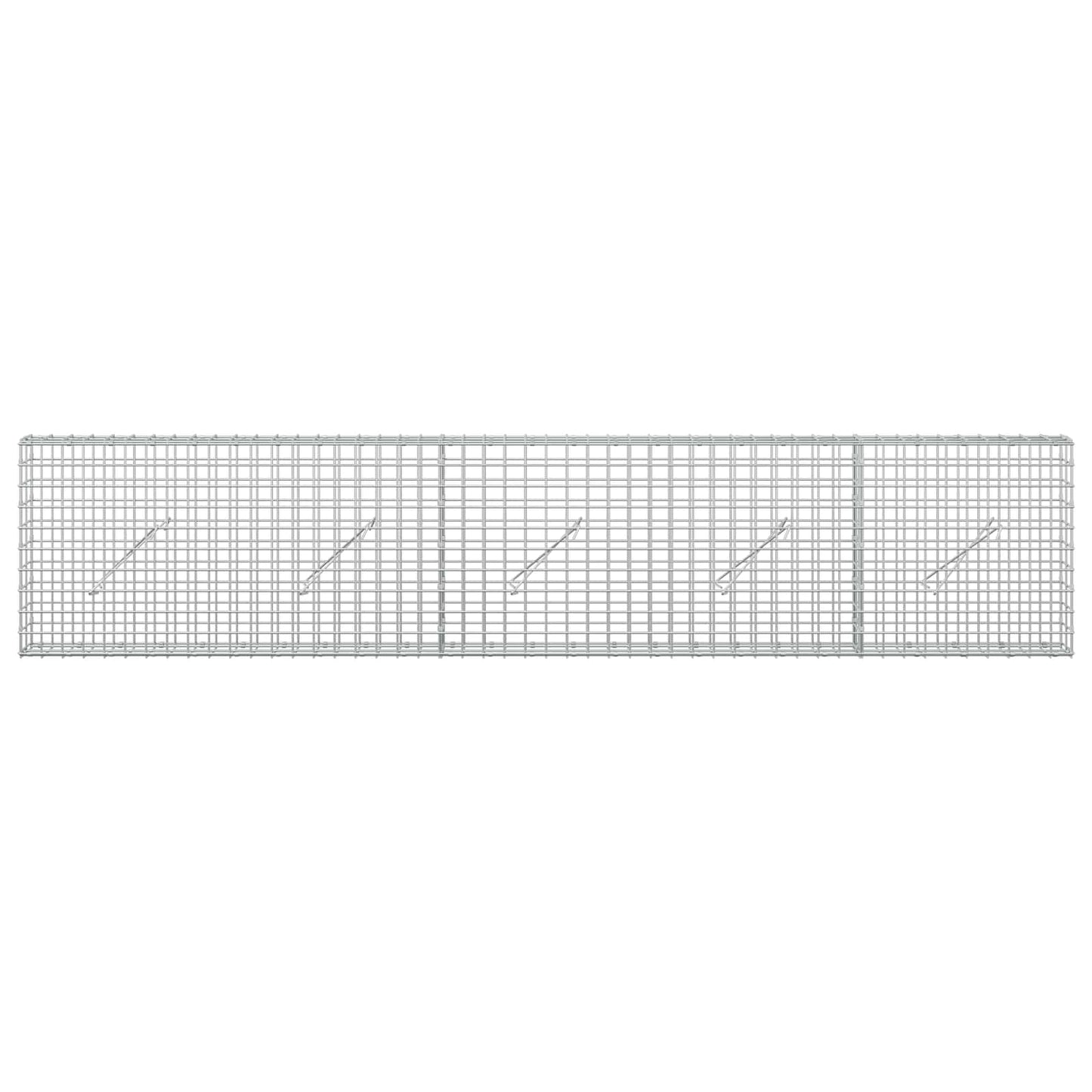 vidaXL Γκαμπιόν με Σύρμα 3,5 mm και Πλέγμα 5x5 cm 250x10x50 εκ
