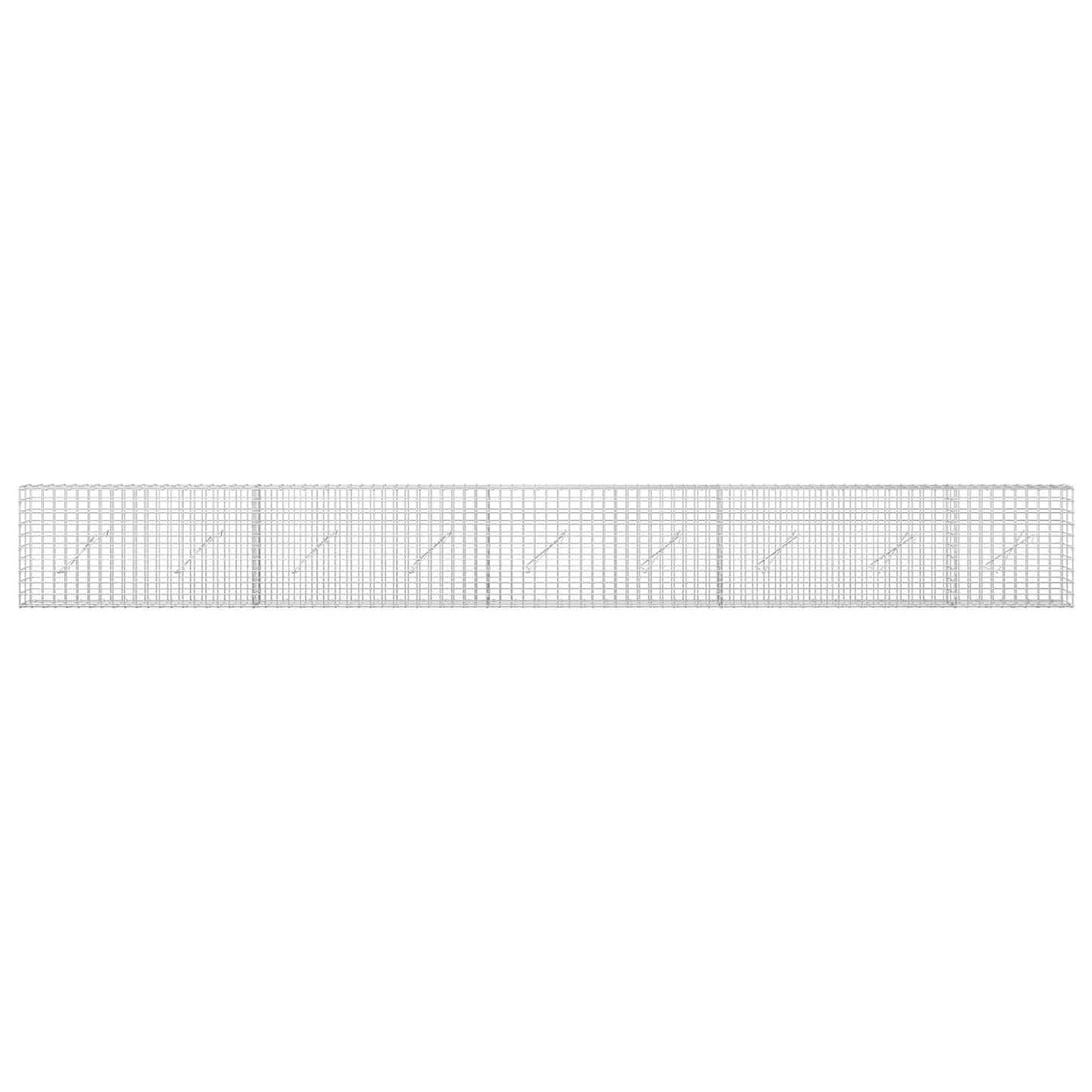 vidaXL Γκαμπιόν με Σύρμα 3,5 mm και Πλέγμα 5x5 cm 450x10x50 εκ
