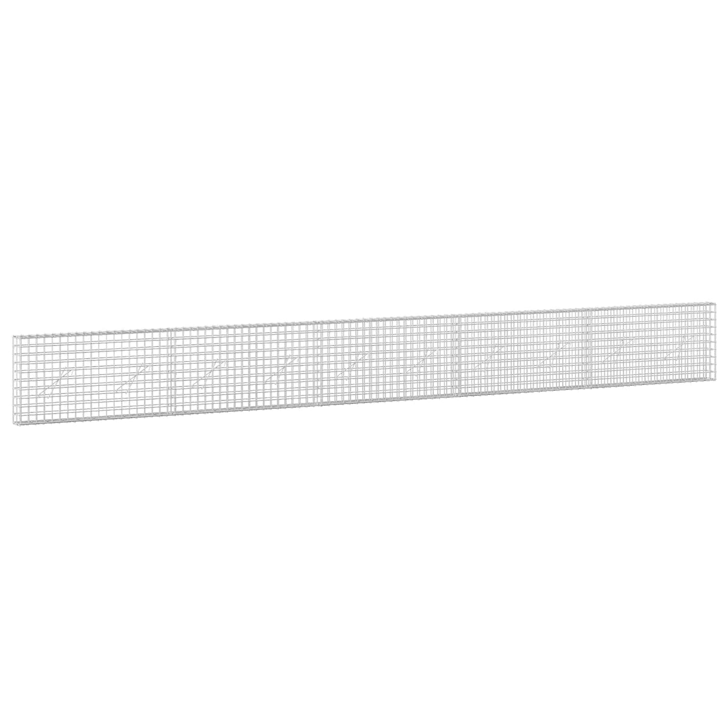 vidaXL Γκαμπιόν με Σύρμα 3,5 mm και Πλέγμα 5x5 cm 500x10x50 εκ