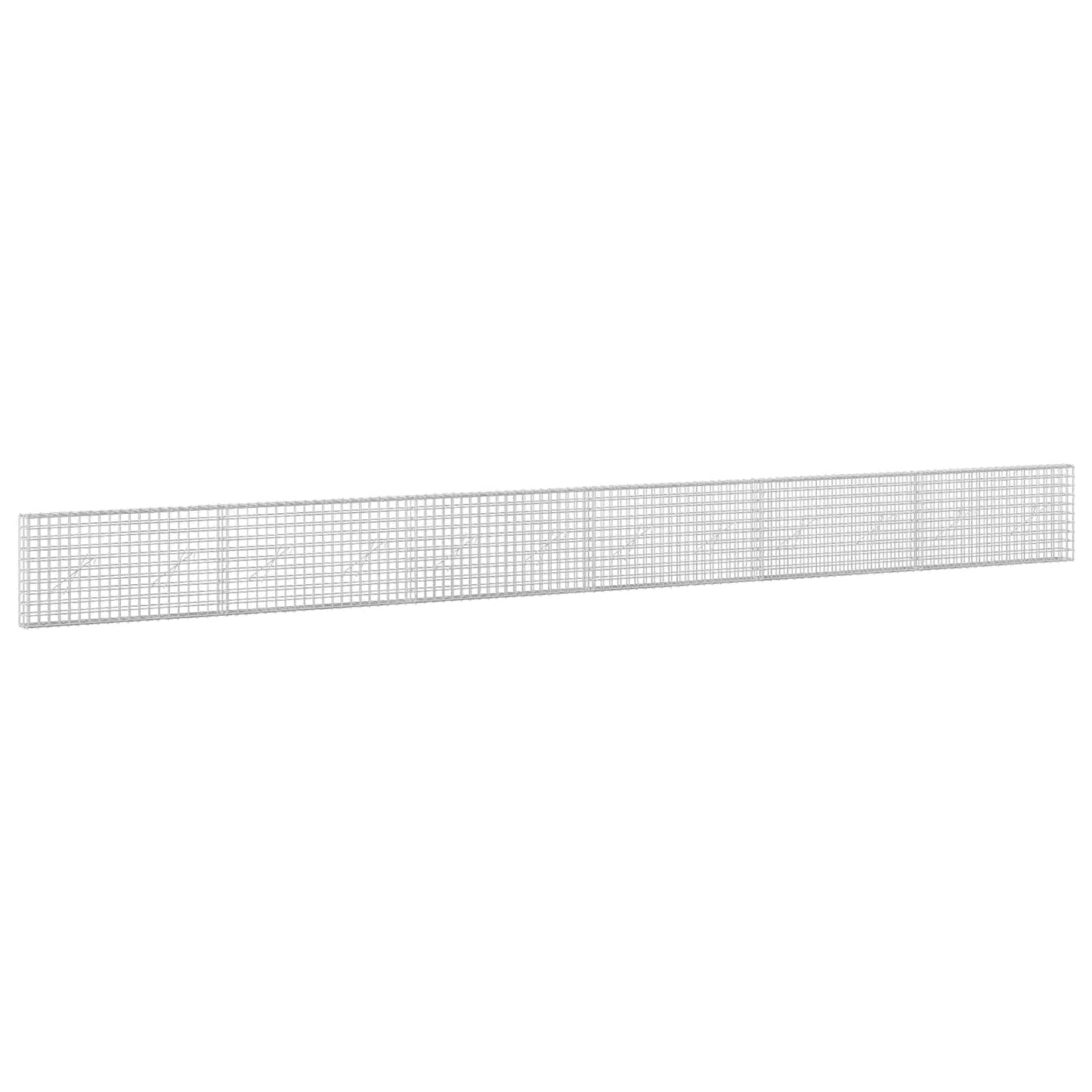 vidaXL Γκαμπιόν με Σύρμα 3,5 mm και Πλέγμα 5x5 cm 600x10x50 εκ