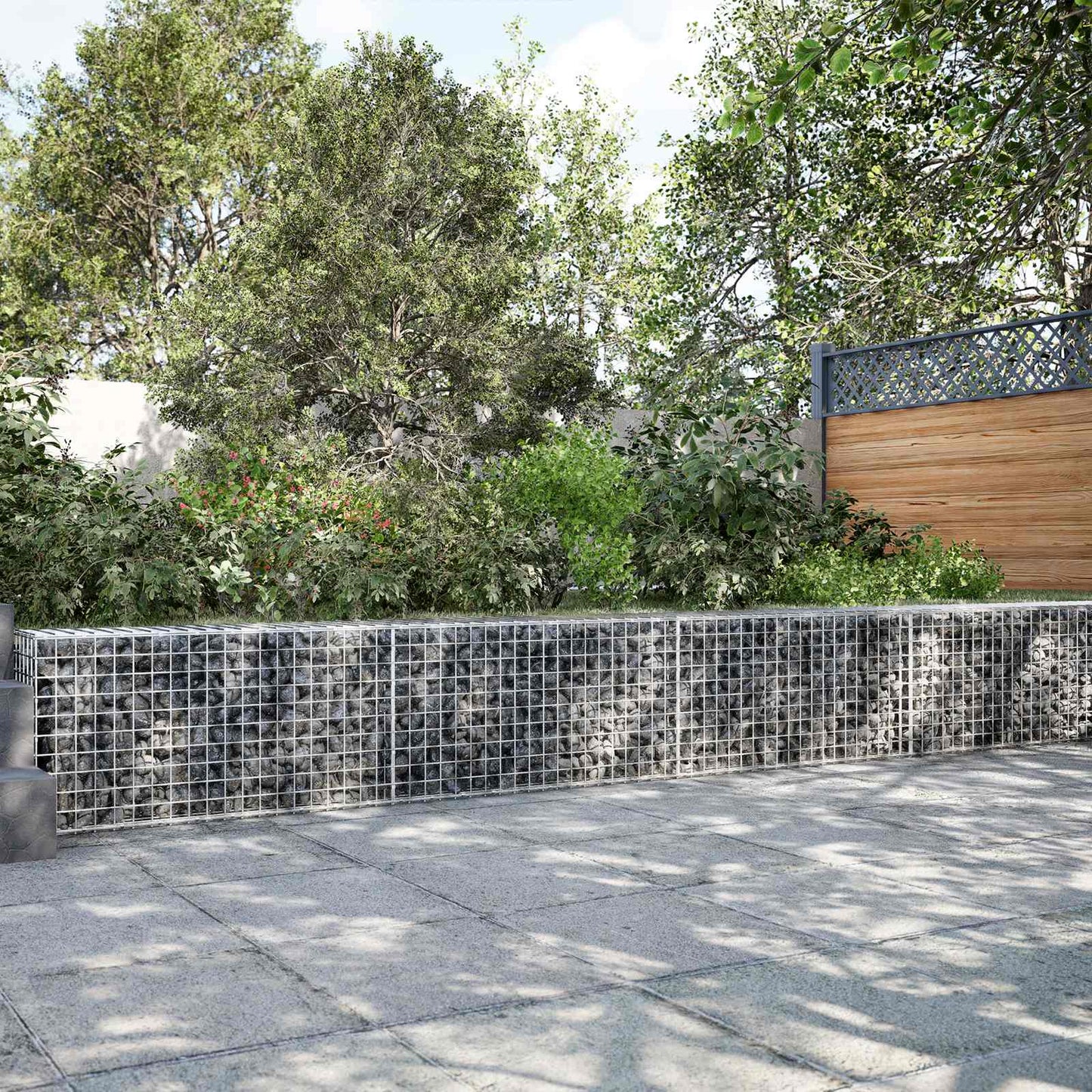 vidaXL Γκαμπιόν με Σύρμα 3,5 mm και Πλέγμα 5x5 cm 800x10x50 εκ