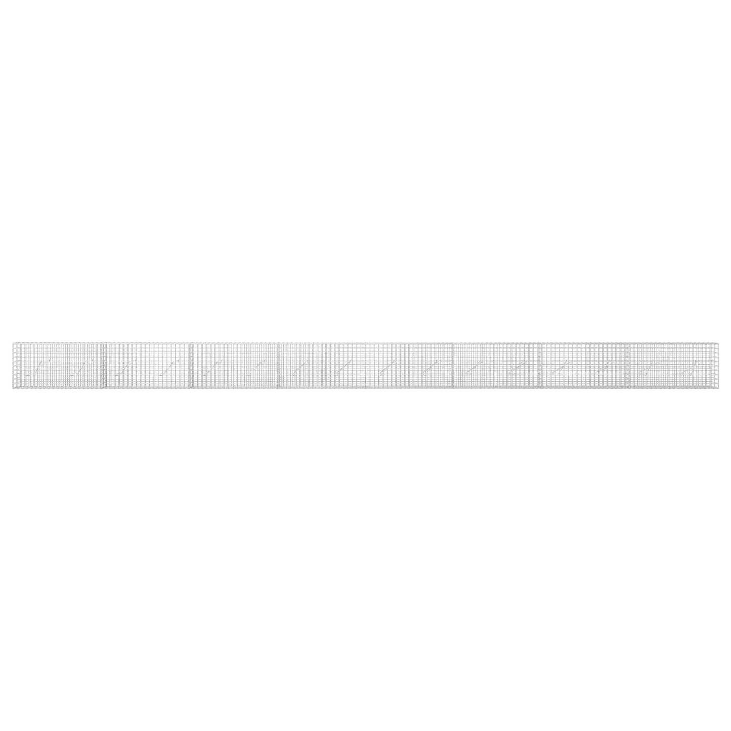 vidaXL Γκαμπιόν με Σύρμα 3,5 mm και Πλέγμα 5x5 cm 800x10x50 εκ