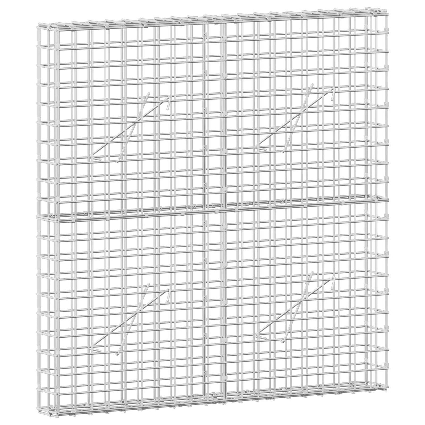 vidaXL Γκαμπιόν με Σύρμα 3,5 mm και Πλέγμα 5x5 cm 100x10x100 εκ.