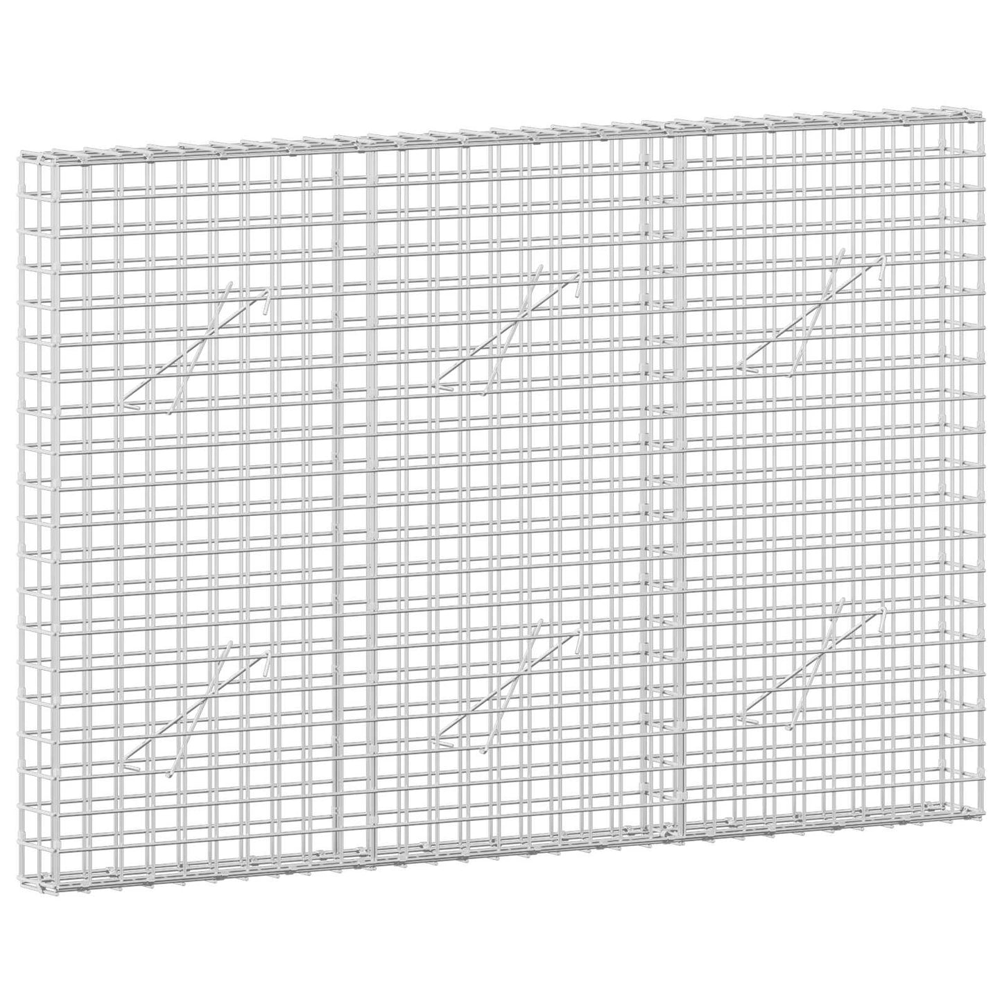 vidaXL Γκαμπιόν με Σύρμα 3,5 mm και Πλέγμα 5x5 cm 150x10x100 εκ