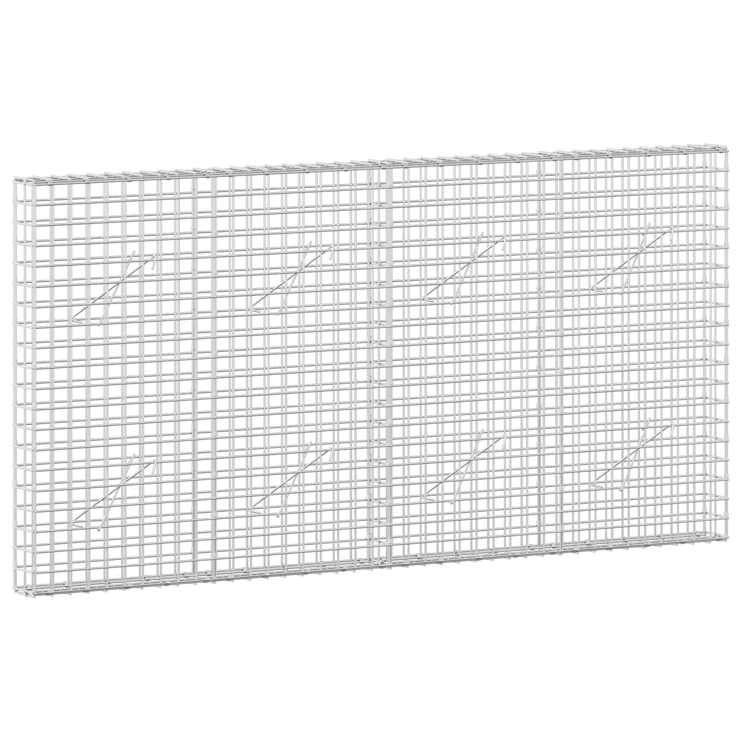 vidaXL Γκαμπιόν με Σύρμα 3,5 mm και Πλέγμα 5x5 cm 200x10x100 εκ