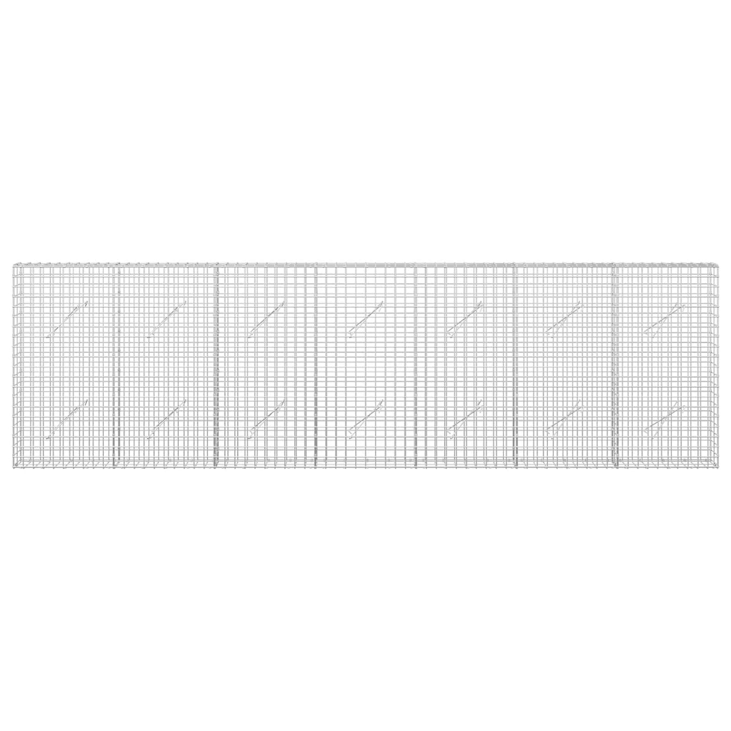 vidaXL Γκαμπιόν με Σύρμα 3,5 mm και Πλέγμα 5x5 cm 350x10x100 εκ