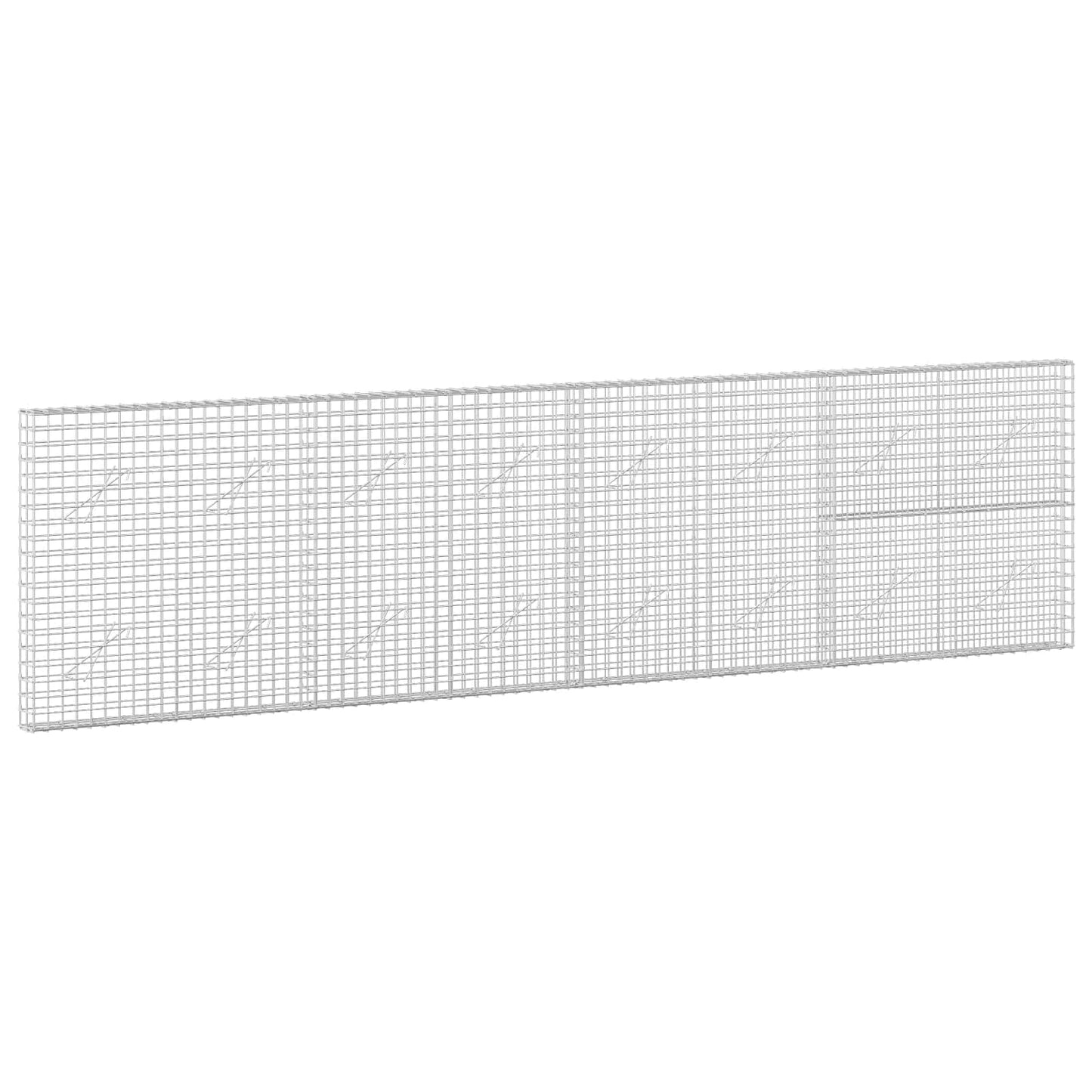 vidaXL Γκαμπιόν με Σύρμα 3,5 mm και Πλέγμα 5x5 cm 400x10x100 εκ