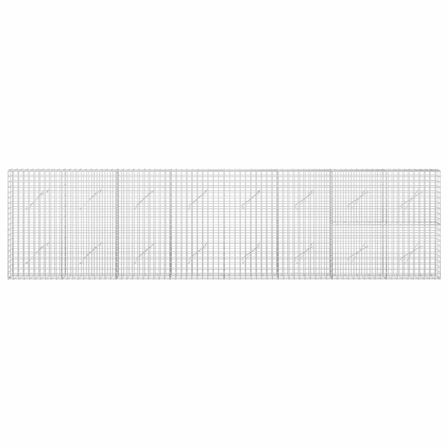 vidaXL Γκαμπιόν με Σύρμα 3,5 mm και Πλέγμα 5x5 cm 400x10x100 εκ