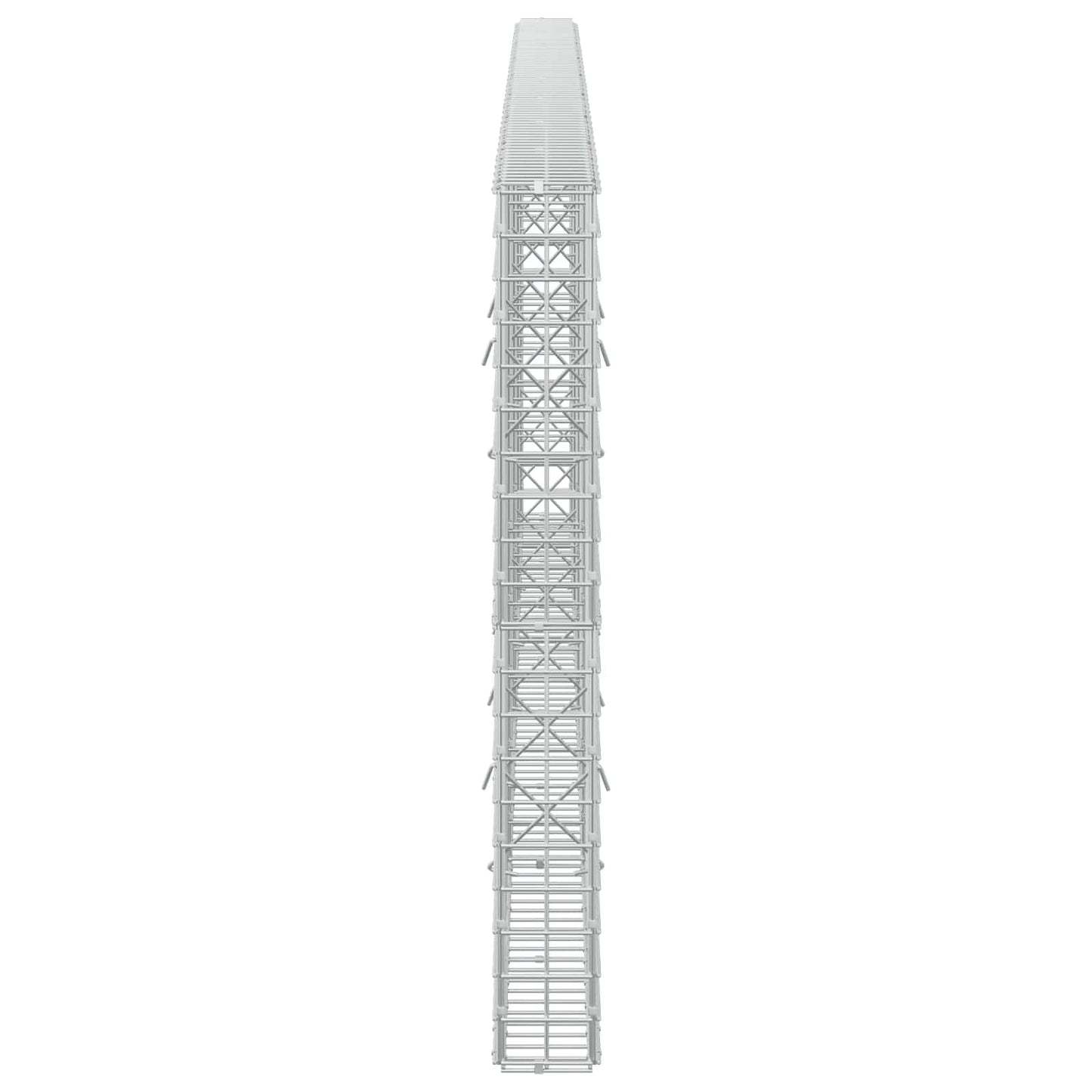 vidaXL Γκαμπιόν με Σύρμα 3,5 mm και Πλέγμα 5x5 cm 400x10x100 εκ