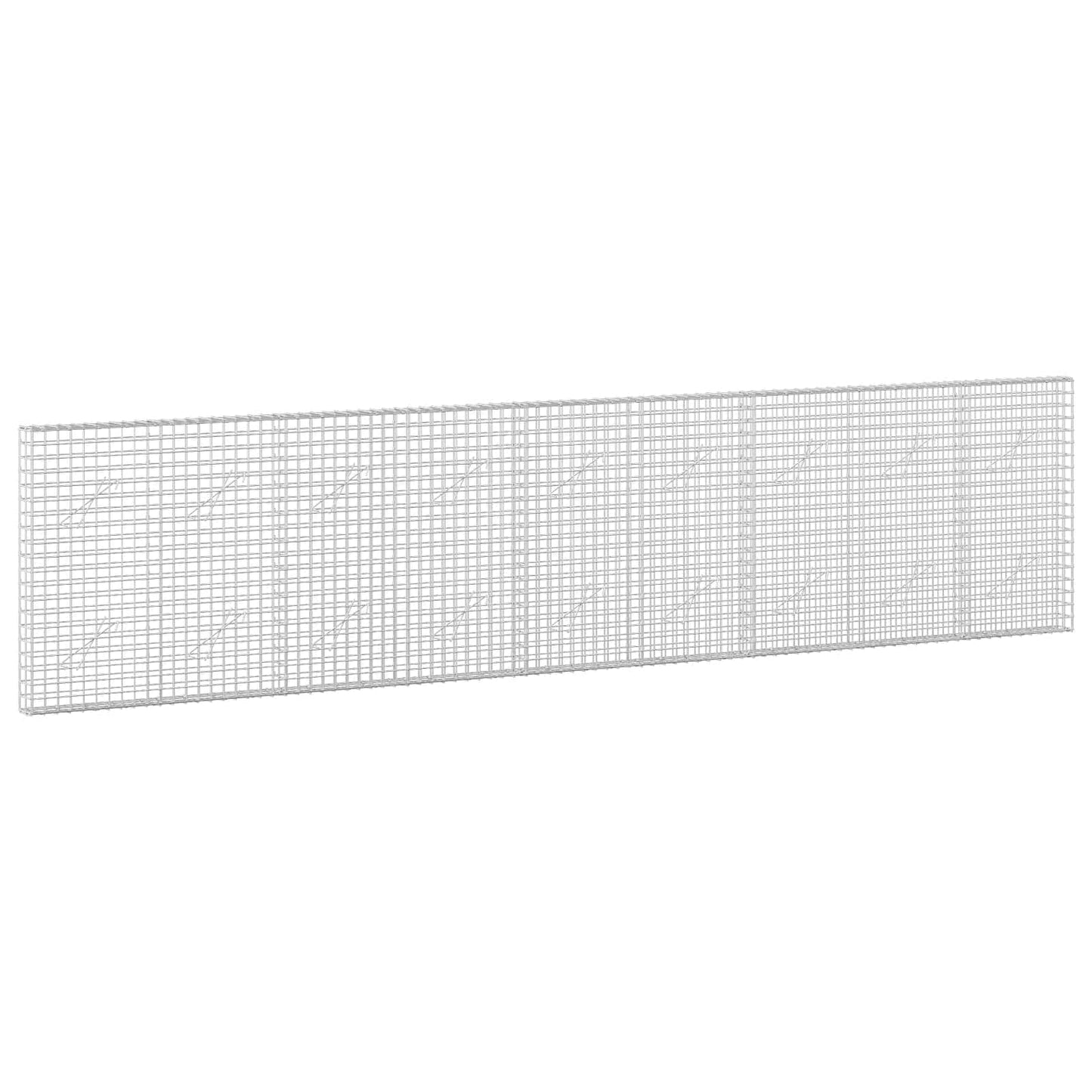 vidaXL Γκαμπιόν με Σύρμα 3,5 mm και Πλέγμα 5x5 cm 450x10x100 εκ.