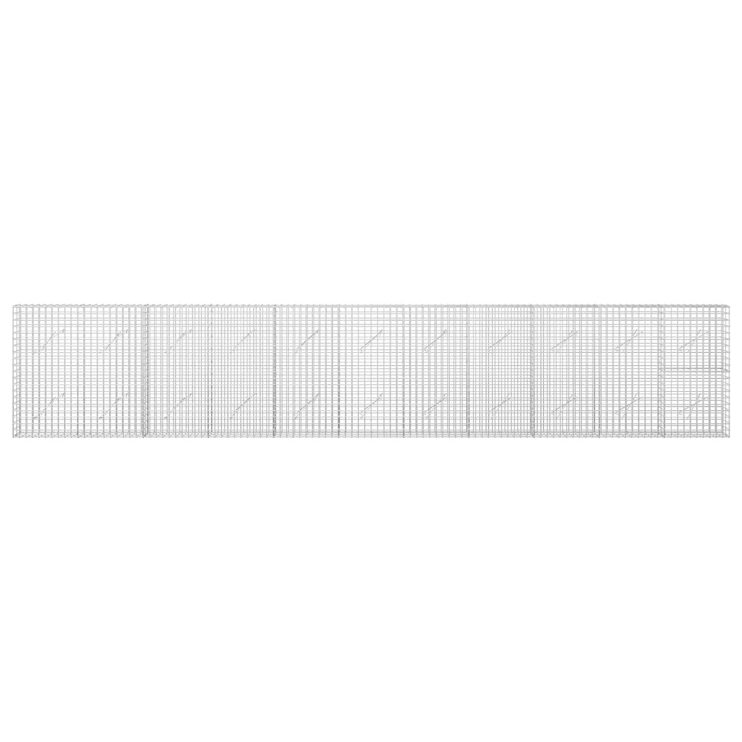 vidaXL Γκαμπιόν με Σύρμα 3,5 mm και Πλέγμα 5x5 cm 550x10x100 εκ
