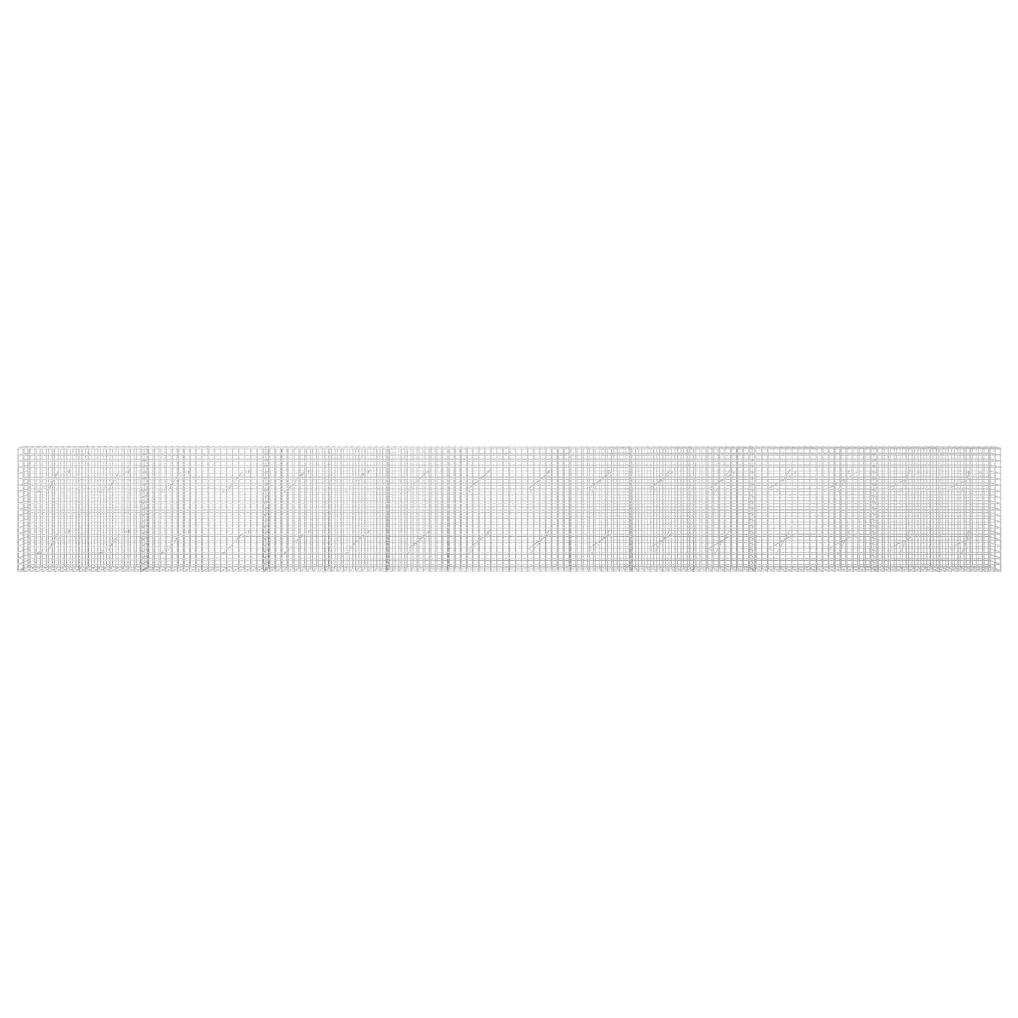 vidaXL Γκαμπιόν με Σύρμα 3,5 mm και Πλέγμα 5x5 cm 800x10x100 εκ
