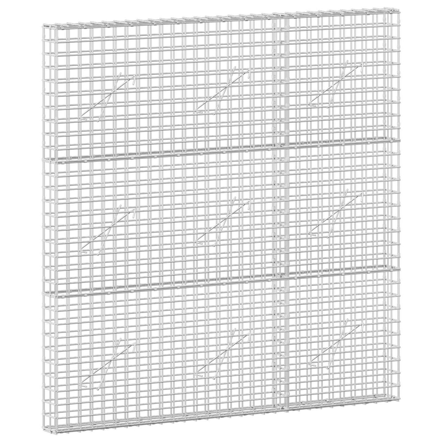 vidaXL Γκαμπιόν με Σύρμα 3,5 mm και Πλέγμα 5x5 cm 150x10x150 εκ