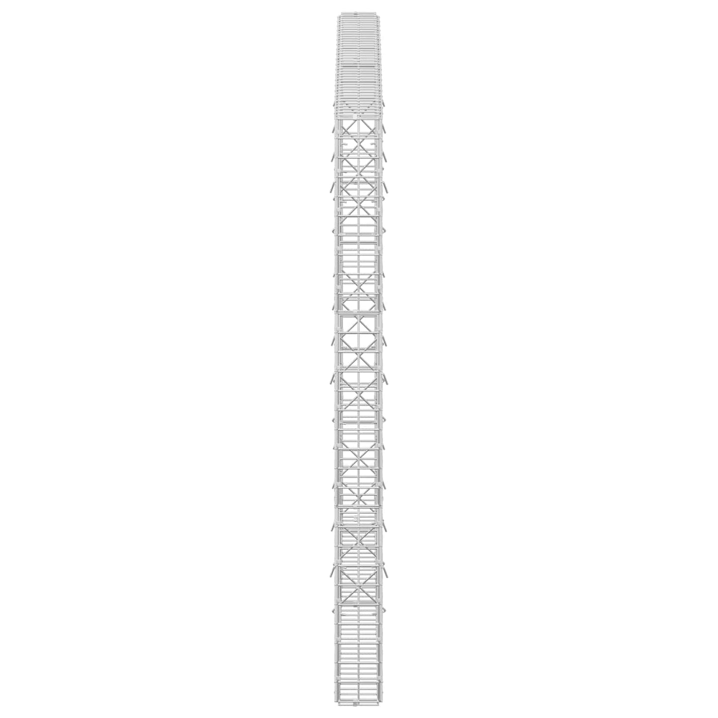 vidaXL Γκαμπιόν με Σύρμα 3,5 mm και Πλέγμα 5x5 cm 200x10x150 εκ
