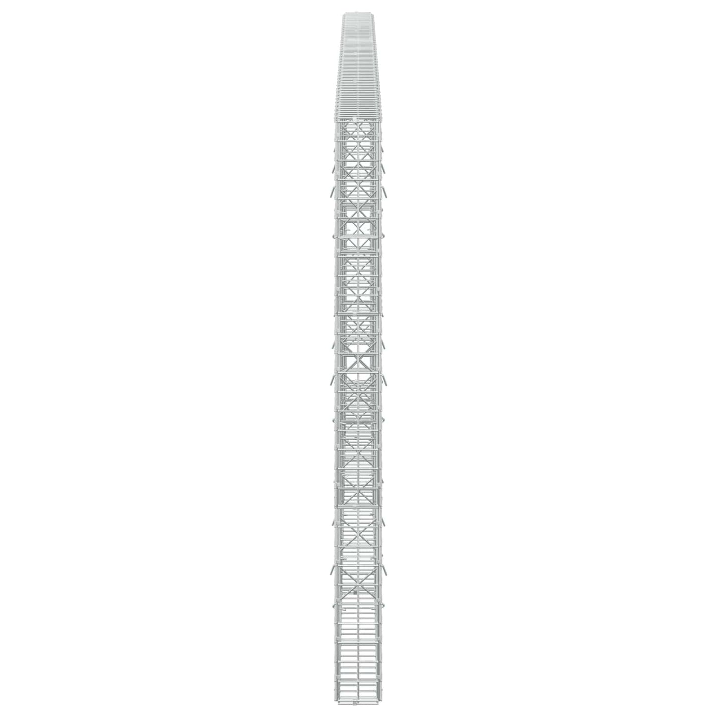 vidaXL Γκαμπιόν με Σύρμα 3,5 mm και Πλέγμα 5x5 cm 400x10x150 εκ