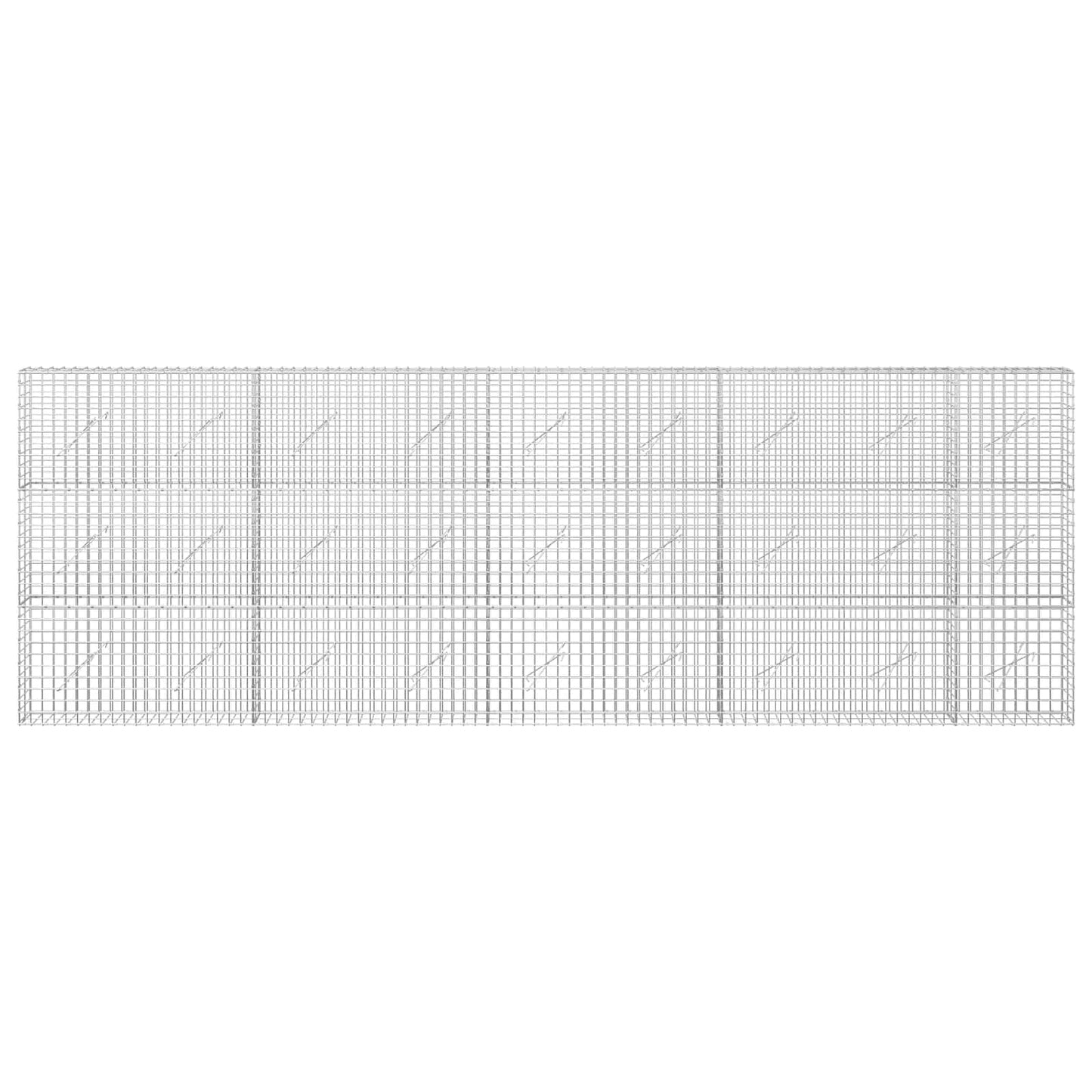 vidaXL Γκαμπιόν με Σύρμα 3,5 mm και Πλέγμα 5x5 cm 450x10x150 εκ