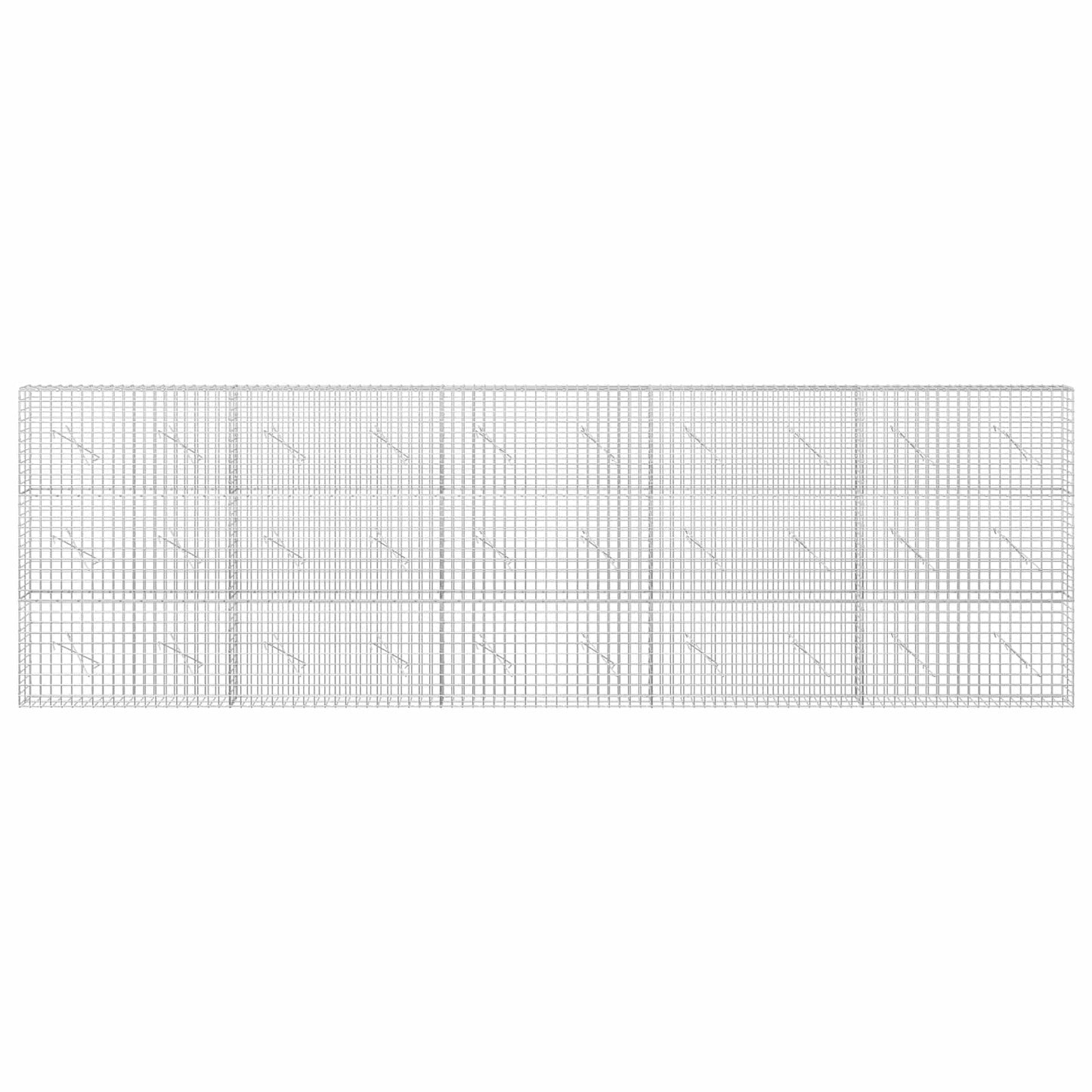 vidaXL Γκαμπιόν με Σύρμα 3,5 mm και Πλέγμα 5x5 cm 500x10x150 εκ