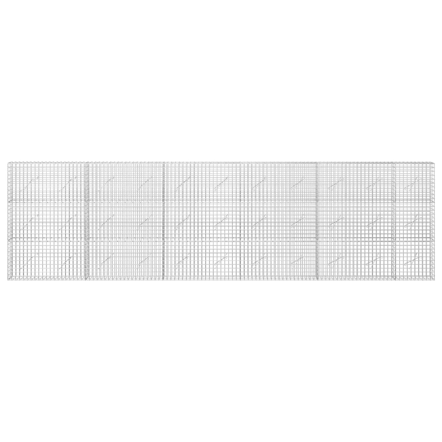 vidaXL Γκαμπιόν με Σύρμα 3,5 mm και Πλέγμα 5x5 cm 550x10x150 εκ