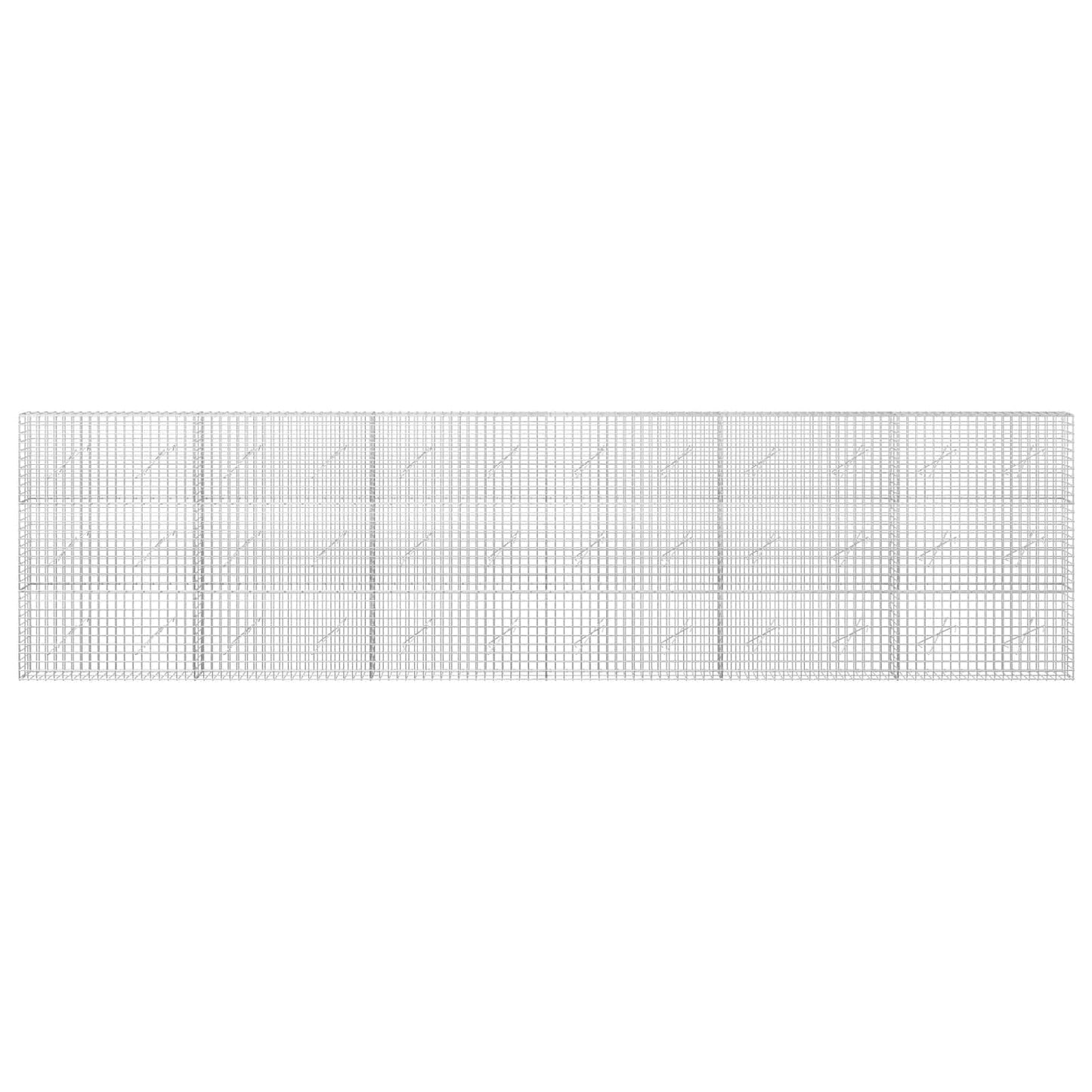 vidaXL Γκαμπιόν με Σύρμα 3,5 mm και Πλέγμα 5x5 cm 600x10x150 εκ