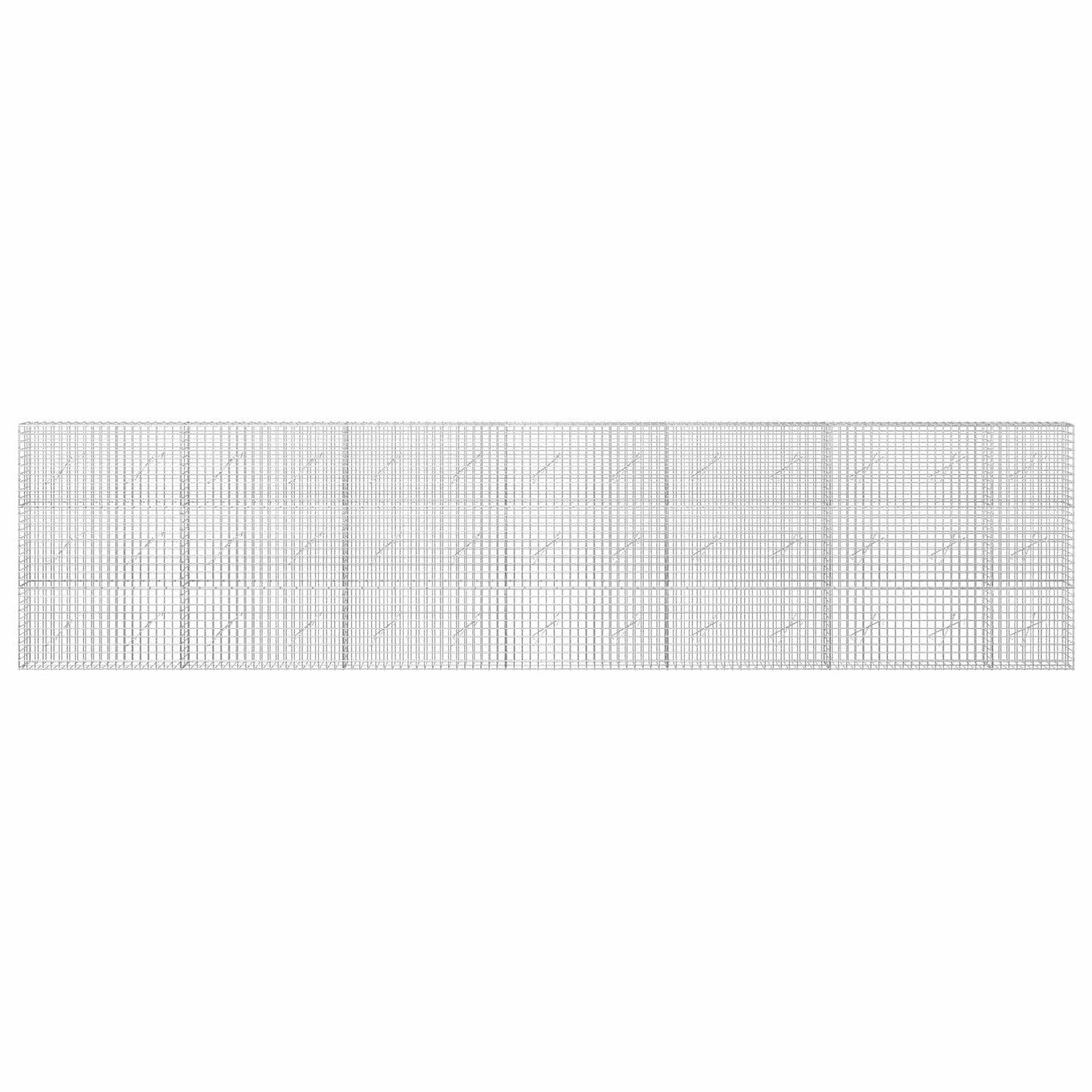 vidaXL Γκαμπιόν με Σύρμα 3,5 mm και Πλέγμα 5x5 cm 650x10x150 εκ