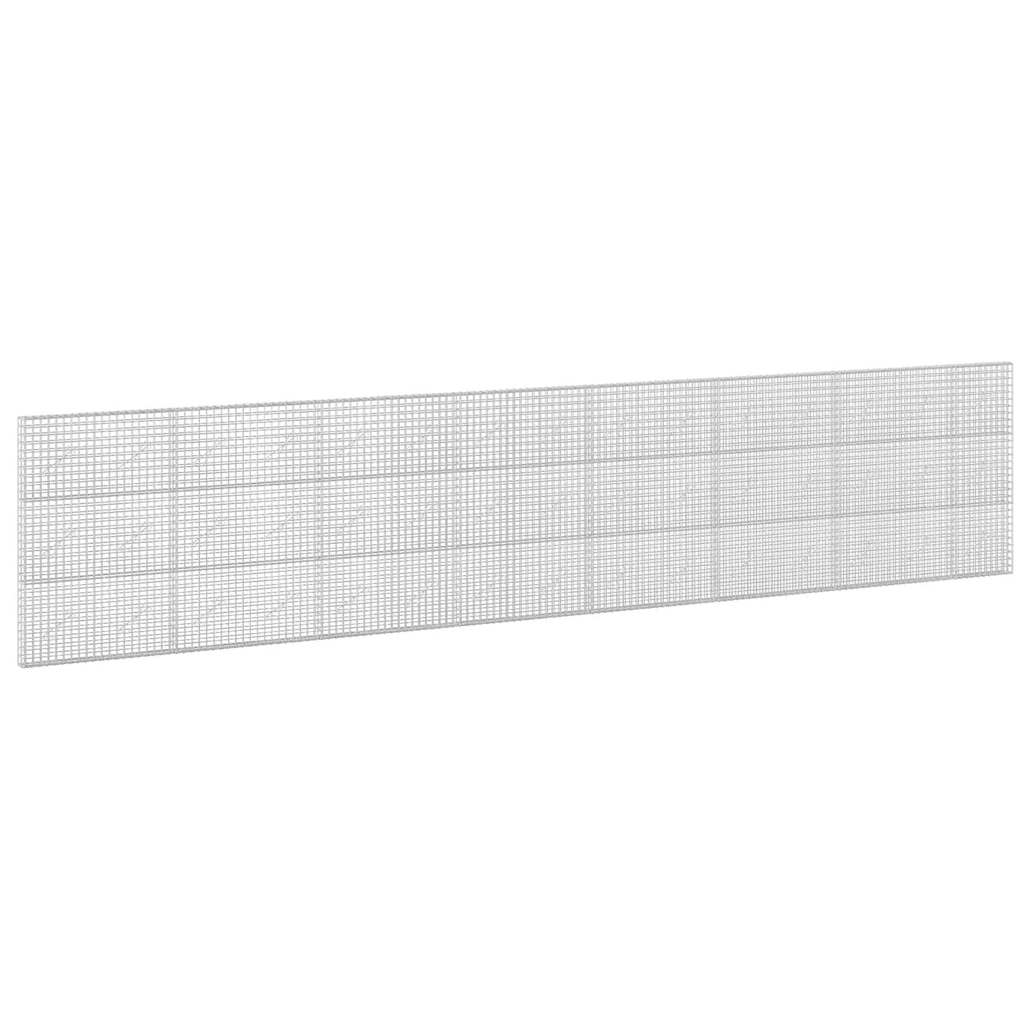 vidaXL Γκαμπιόν με Σύρμα 3,5 mm και Πλέγμα 5x5 cm 750x10x150 εκ