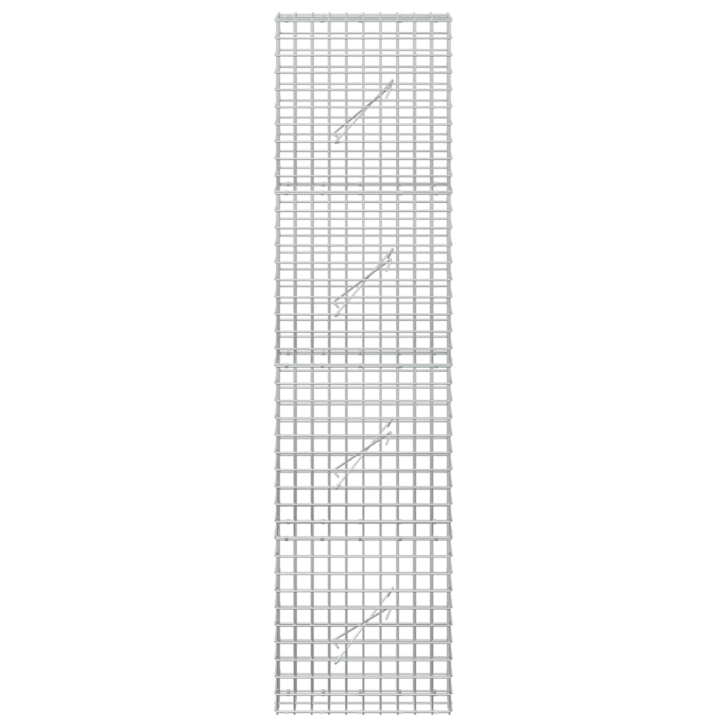 vidaXL Γκαμπιόν με Σύρμα 3,5 mm και Πλέγμα 5x5 cm 50x10x200 εκ