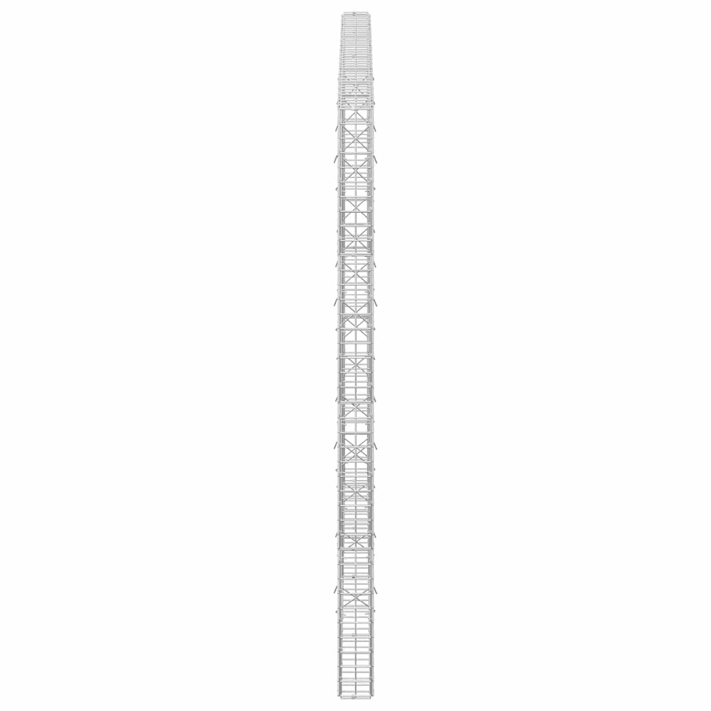 vidaXL Γκαμπιόν με Σύρμα 3,5 mm και Πλέγμα 5x5 cm 200x10x200 εκ
