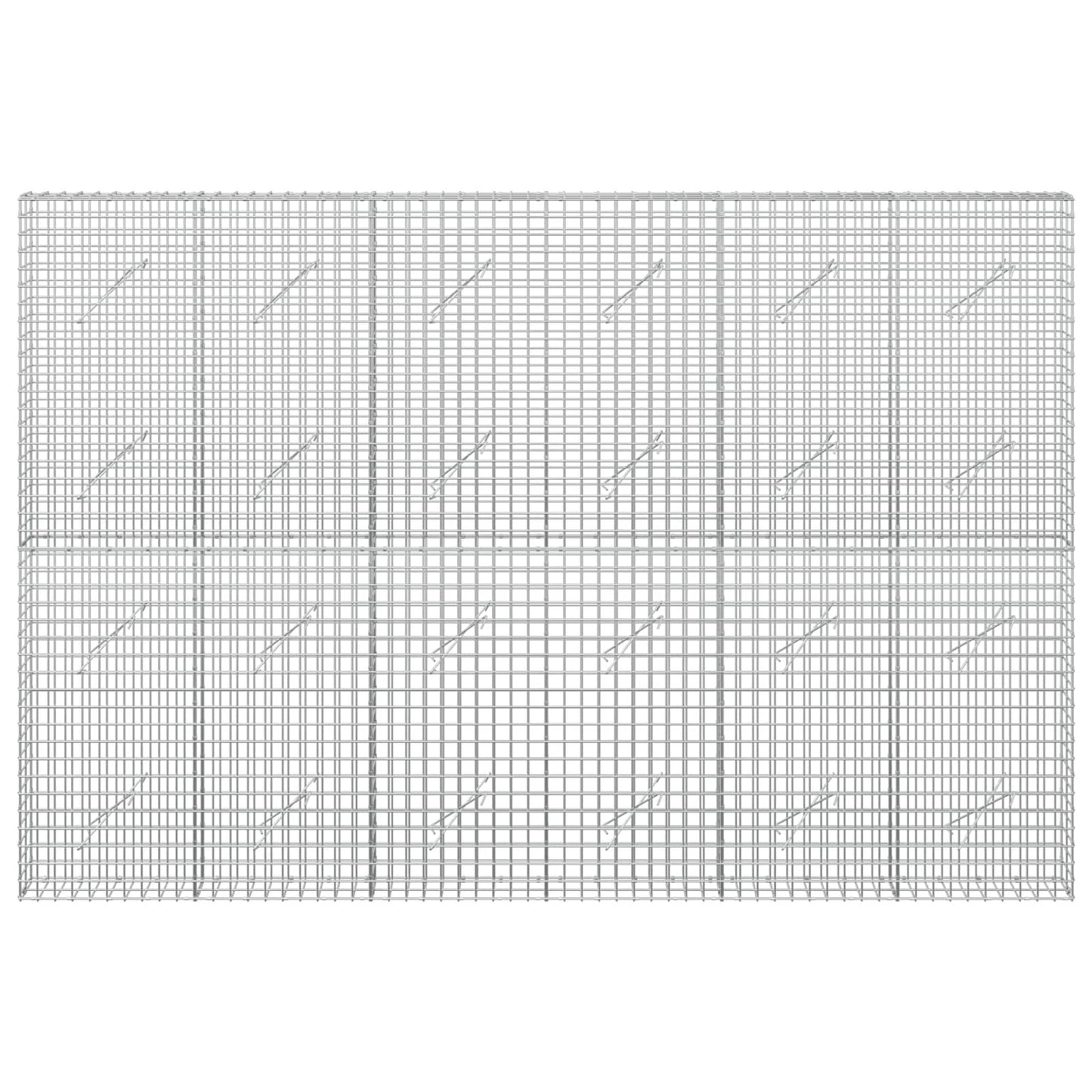 vidaXL Γκαμπιόν με Σύρμα 3,5 mm και Πλέγμα 5x5 cm 300x10x200 εκ