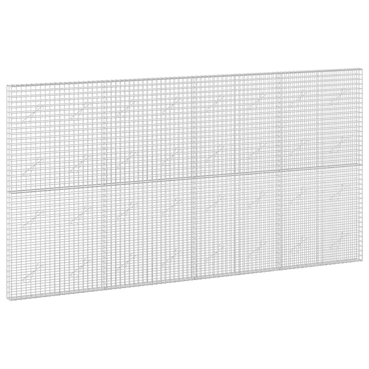 vidaXL Γκαμπιόν με Σύρμα 3,5 mm και Πλέγμα 5x5 cm 400x10x200 εκ